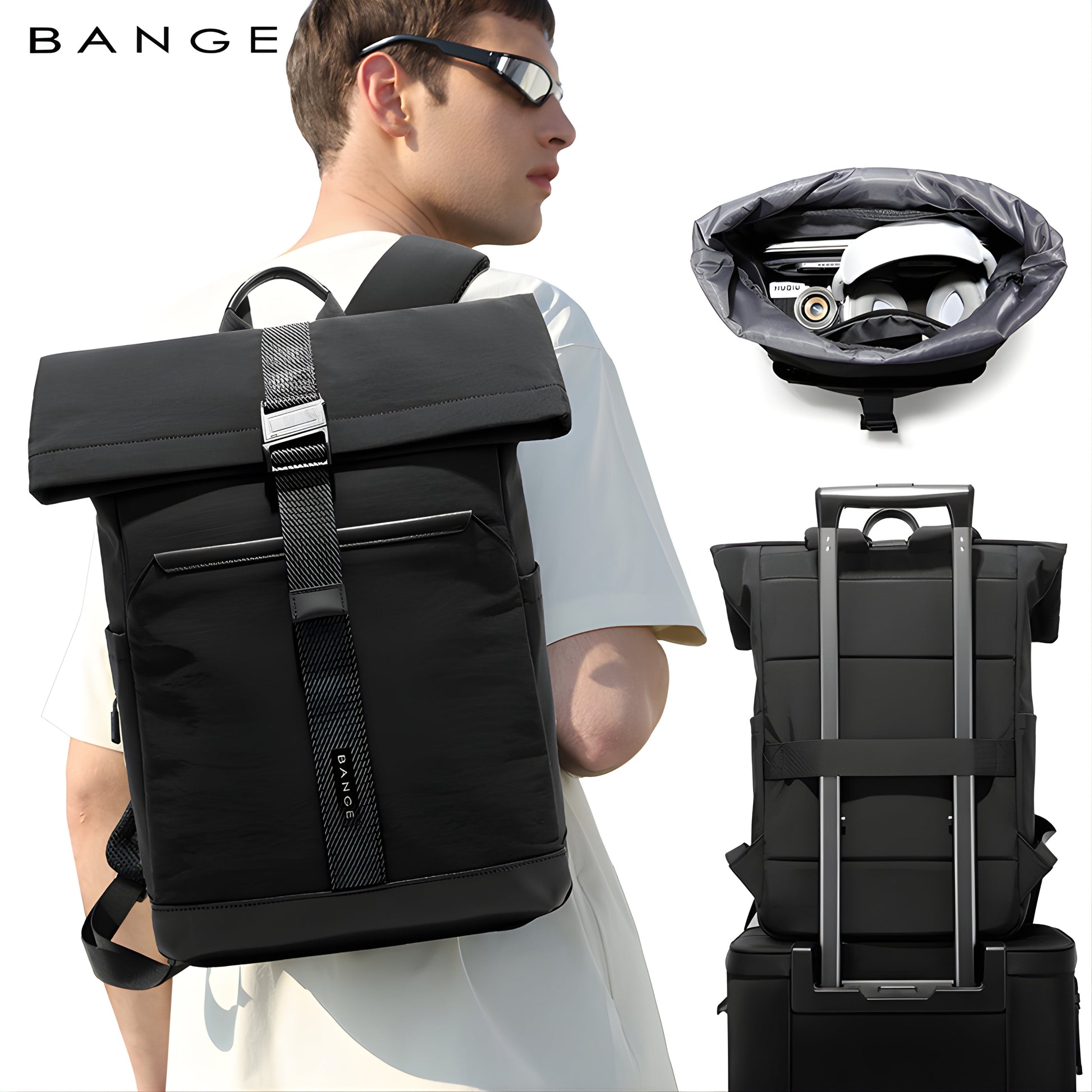 Backper Aurora Waterproof Polyester Backpack — front view
