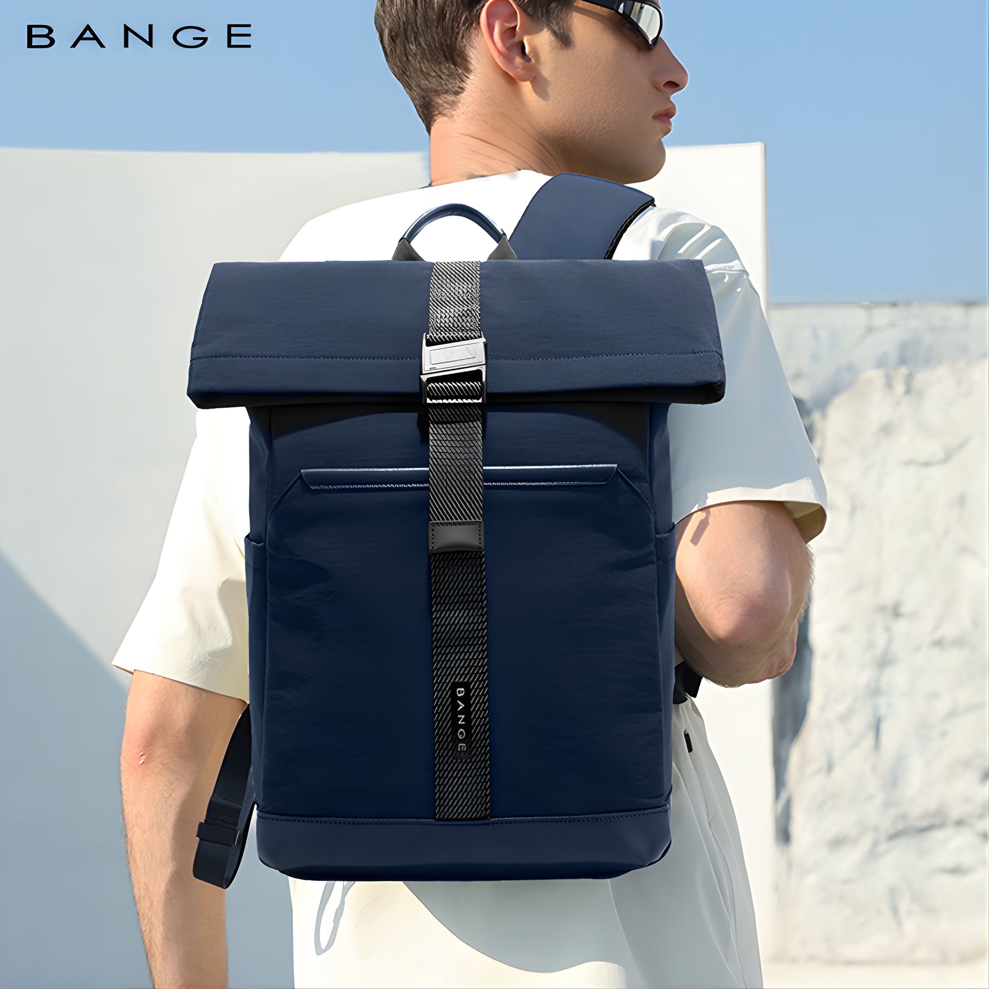 Backper Aurora Waterproof Polyester Backpack — packed view