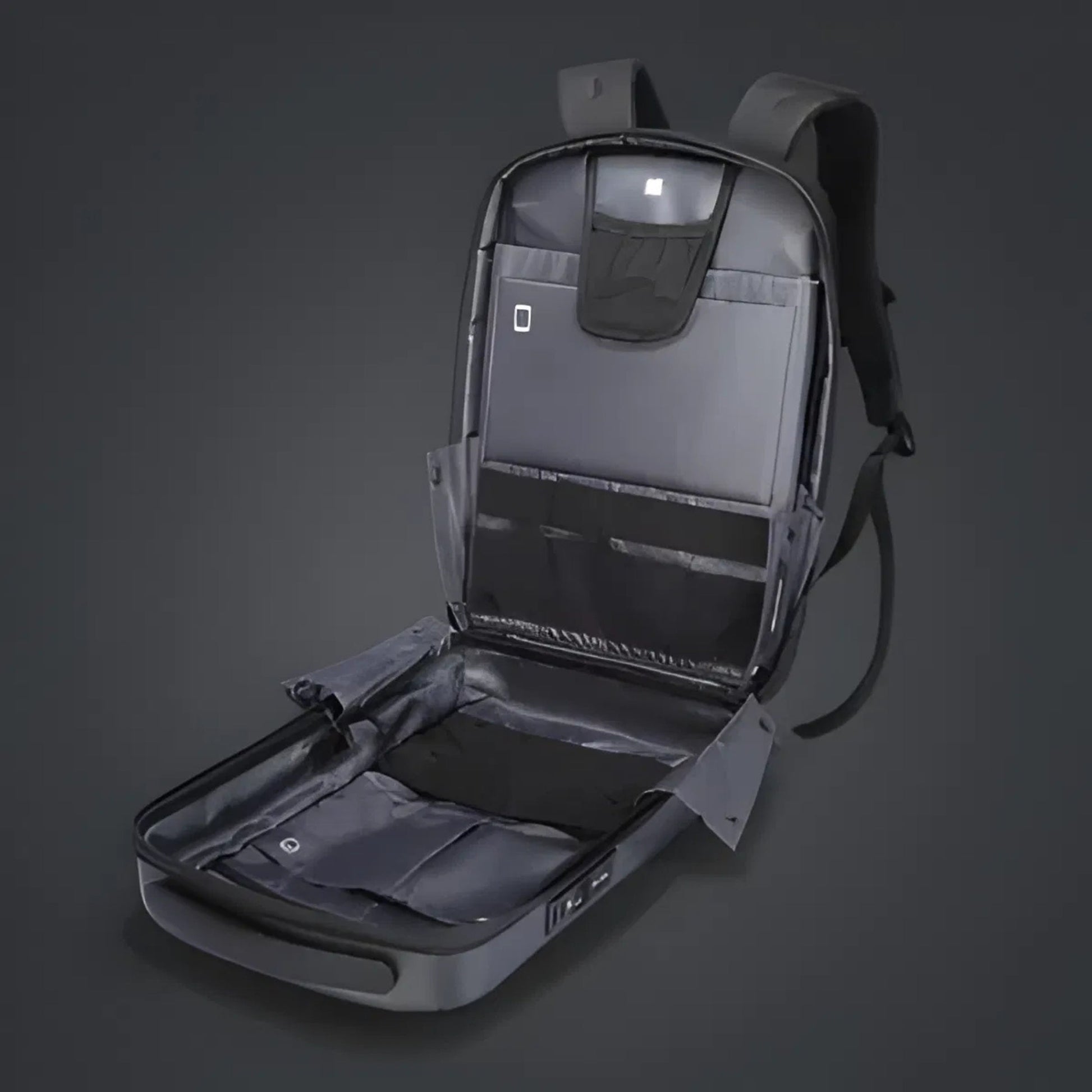 Backper Tangent Waterproof Oxford Backpack — interior compartment