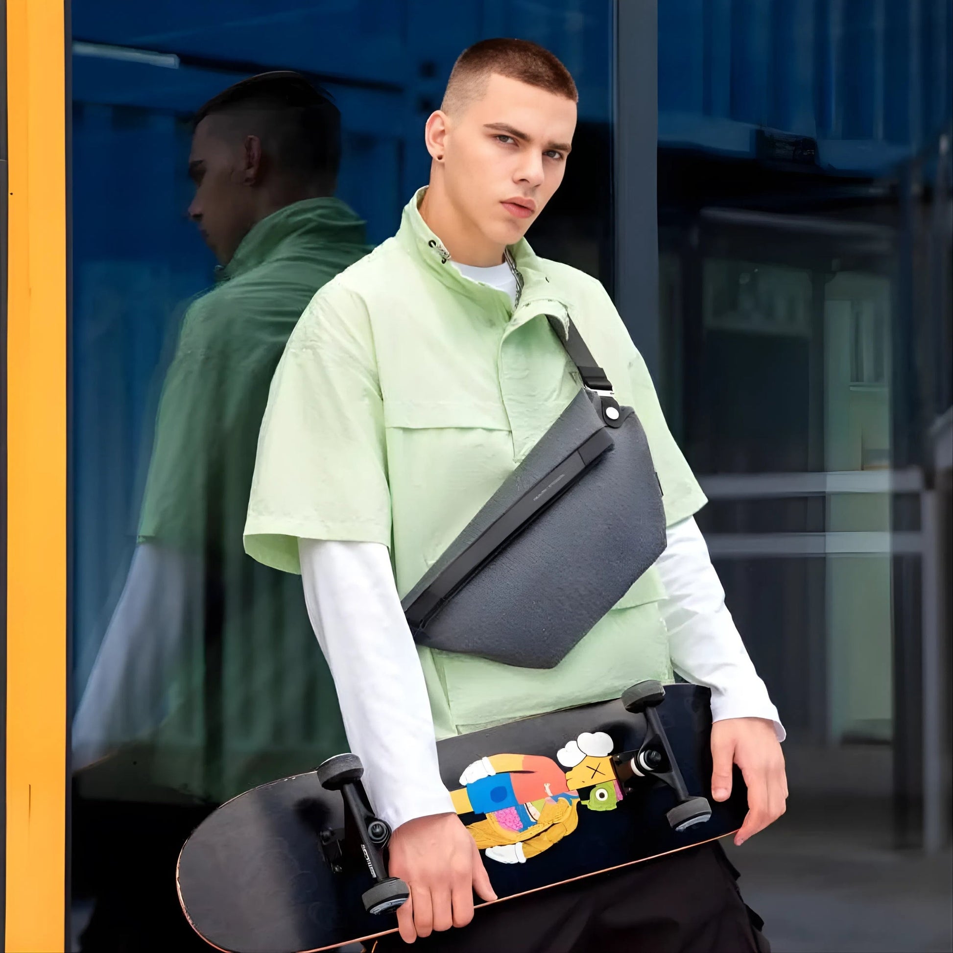 Backper Gemini Waterproof Oxford Sling Bag — color option