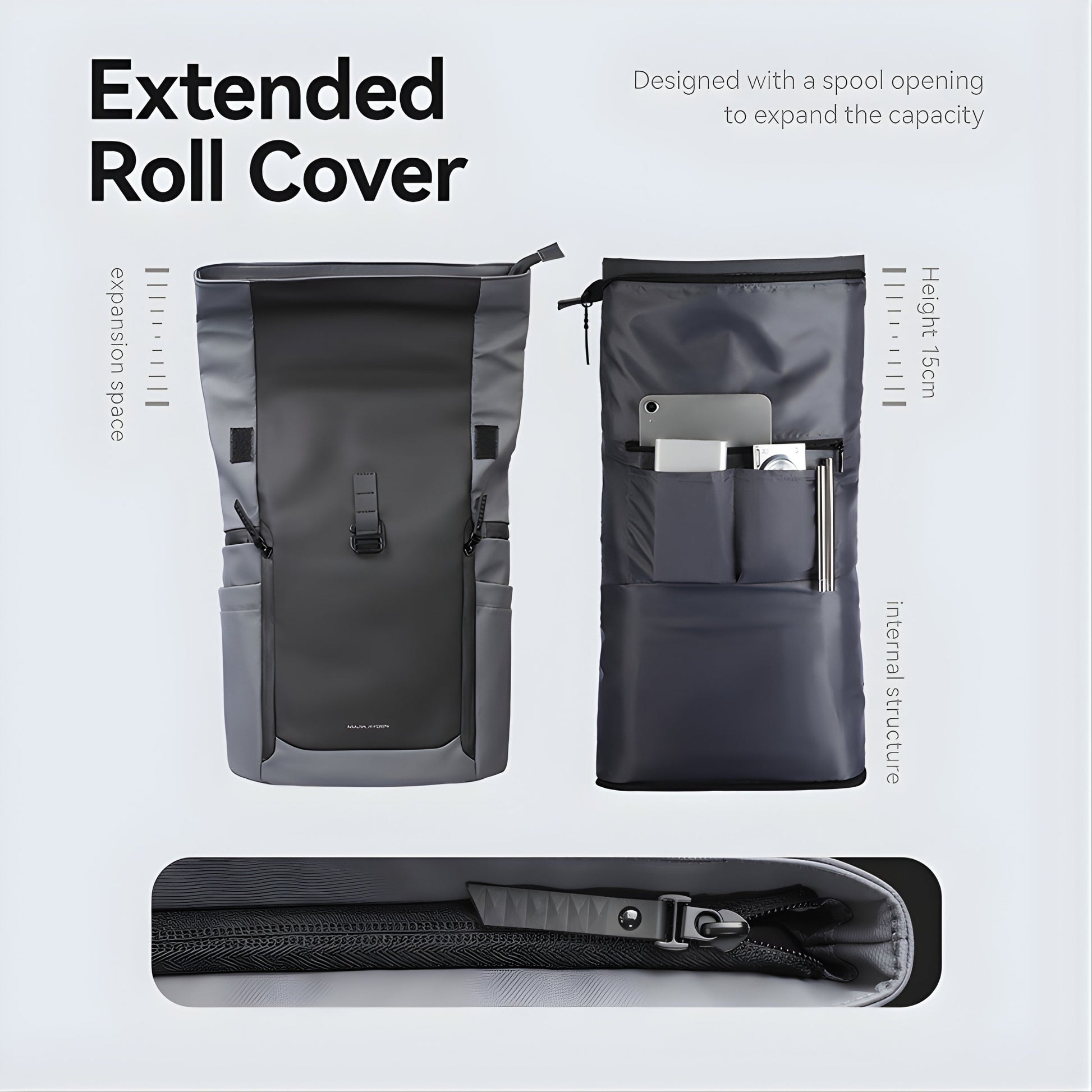 Backper Sculptor Anti-Theft Oxford Backpack — feature detail