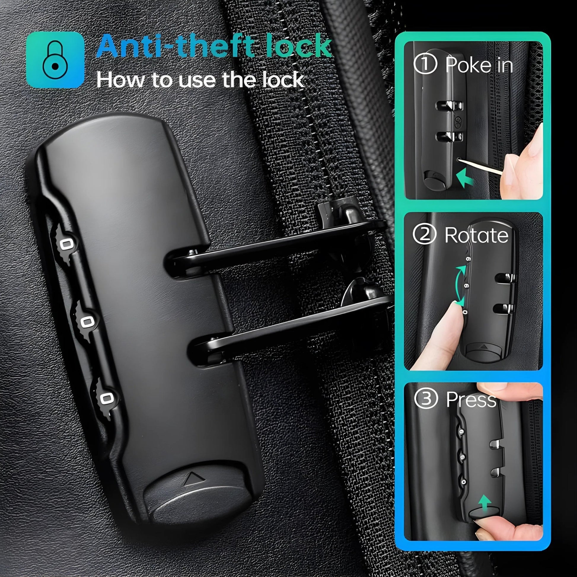 Backper Radial Anti-Theft Oxford Backpack — lifestyle shot