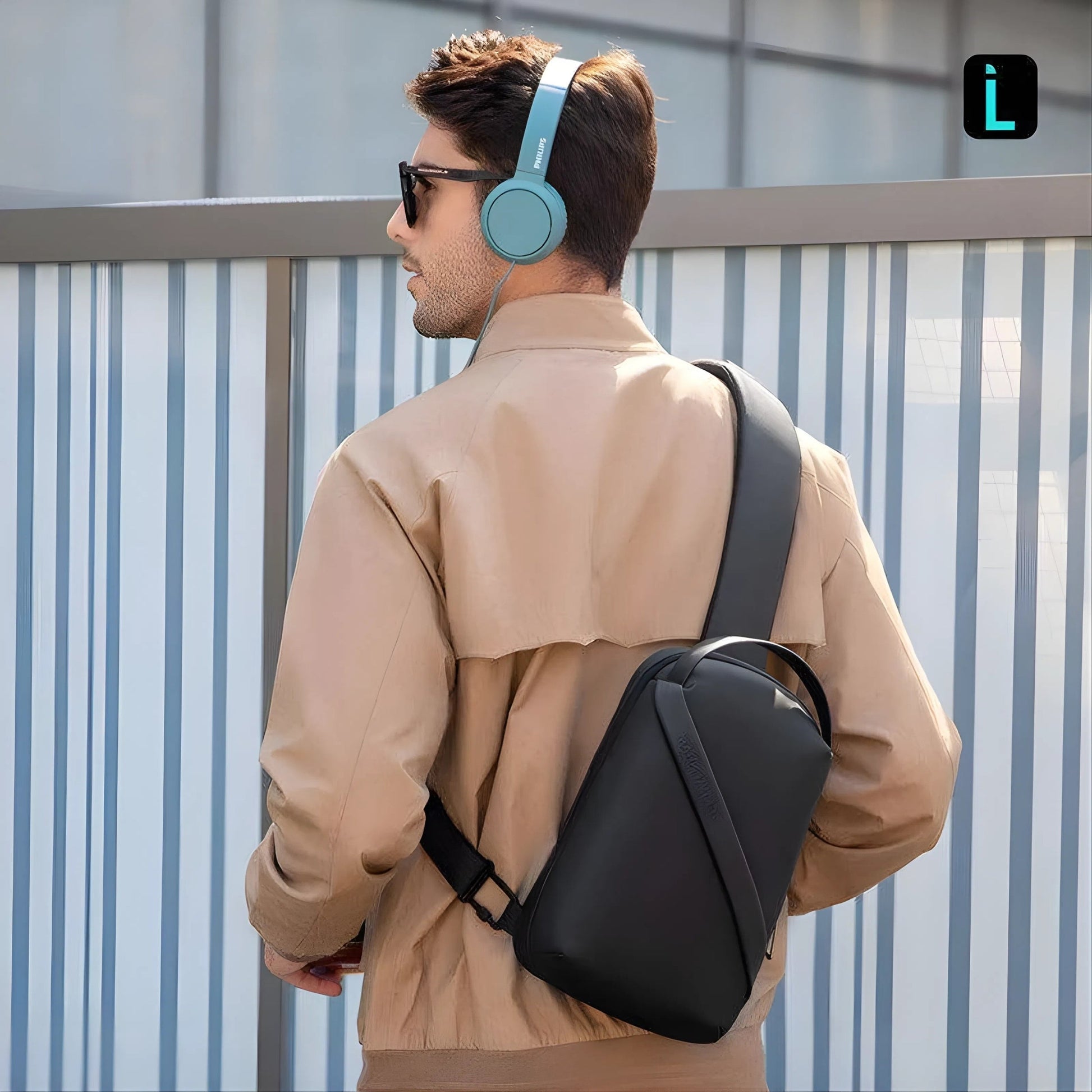 Backper Centaurus Waterproof Oxford Sling Bag — lifestyle shot