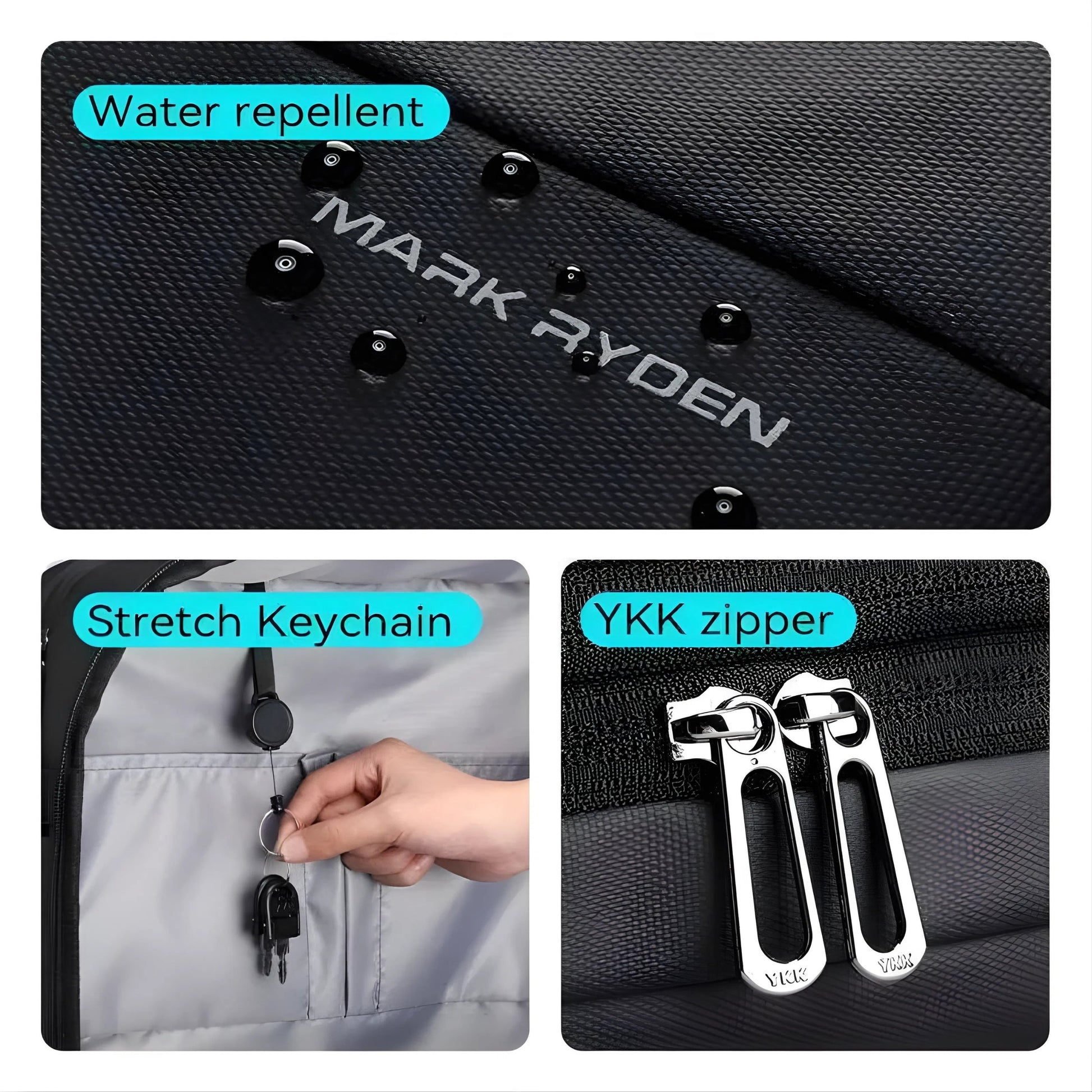 Backper Polar Anti-Theft Oxford Backpack — strap detail