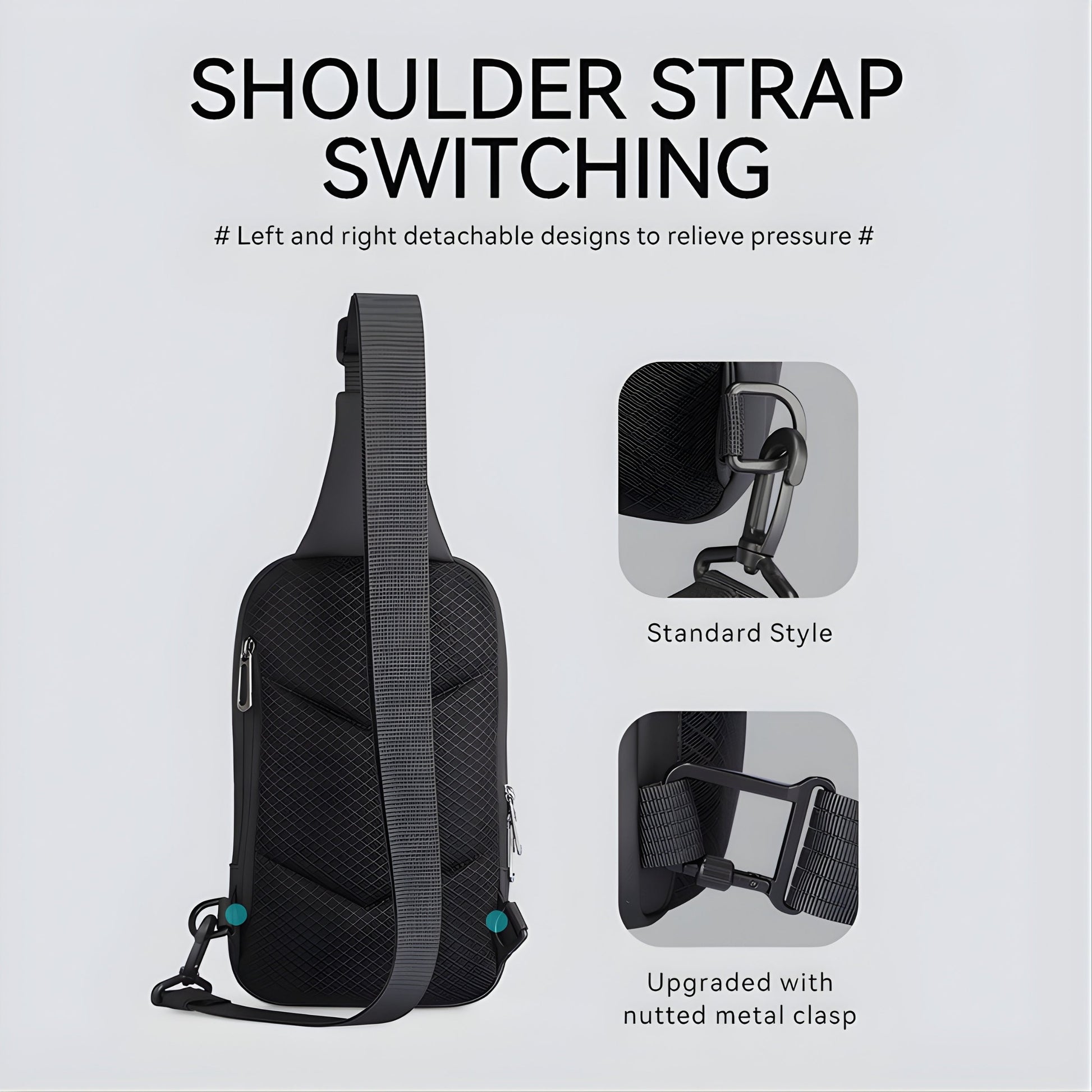 Backper Centaurus Waterproof Oxford Sling Bag — in use