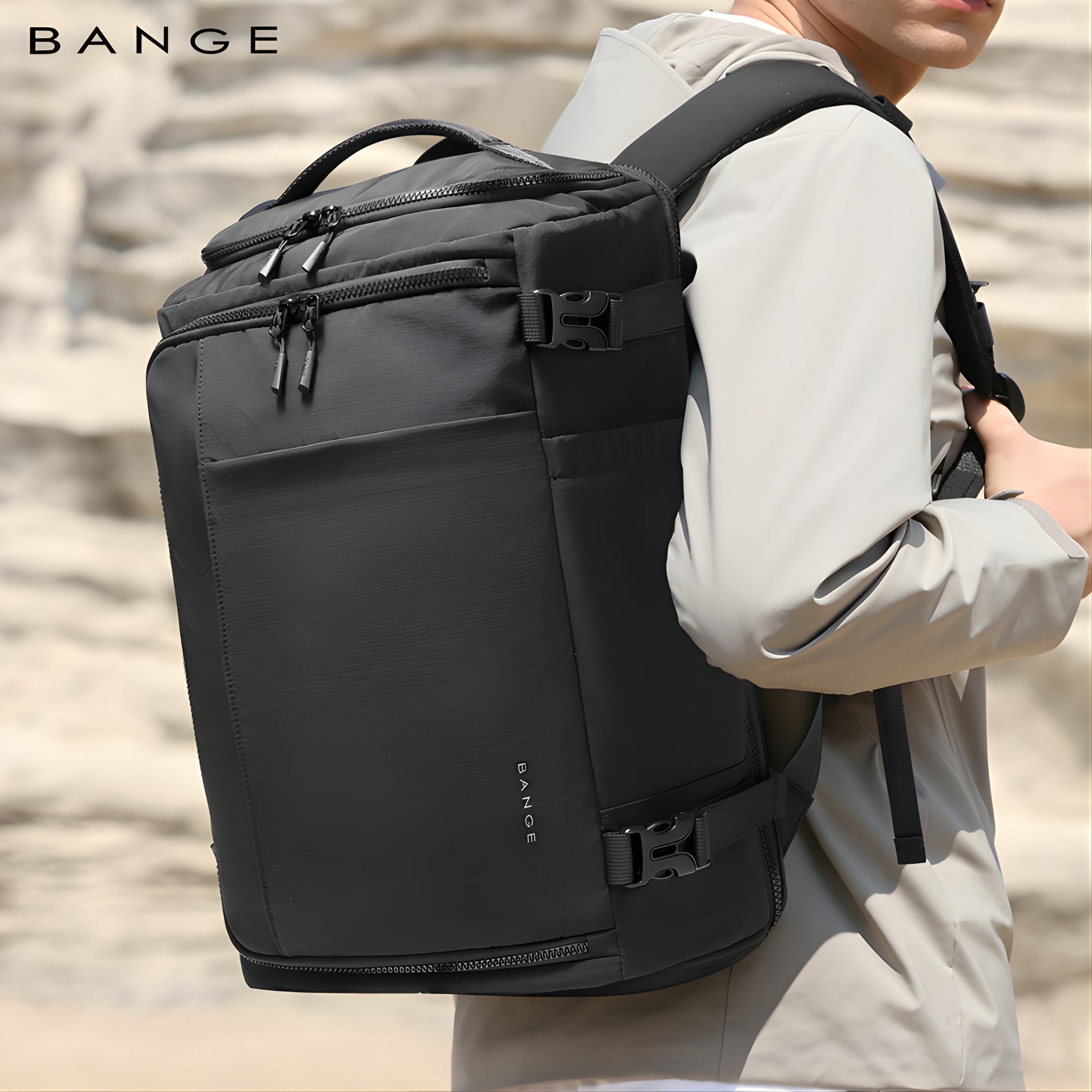 Backper Cygnus Waterproof Polyester Backpack — size reference