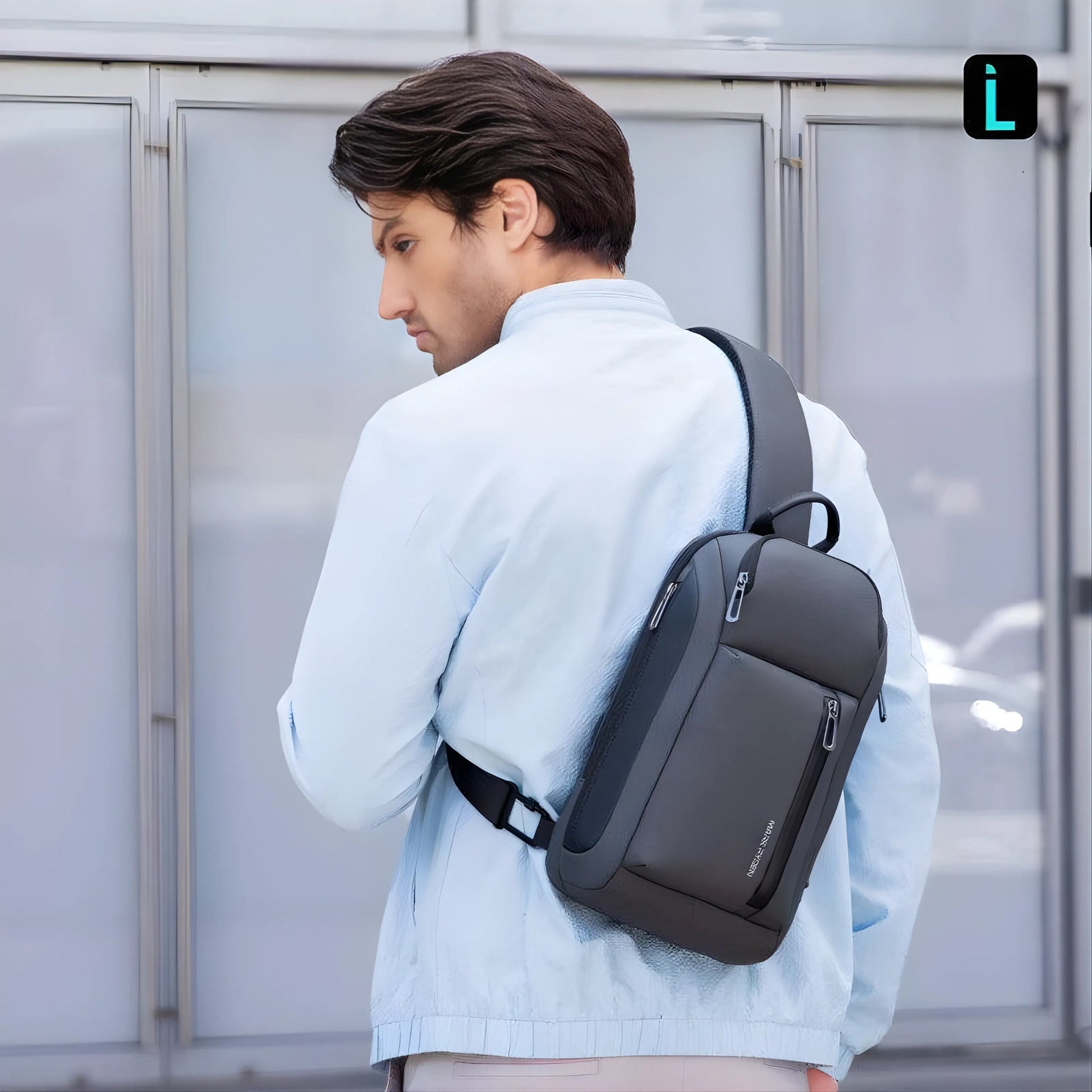 Backper Cassiopeia Waterproof Oxford Chest Bag — side detail