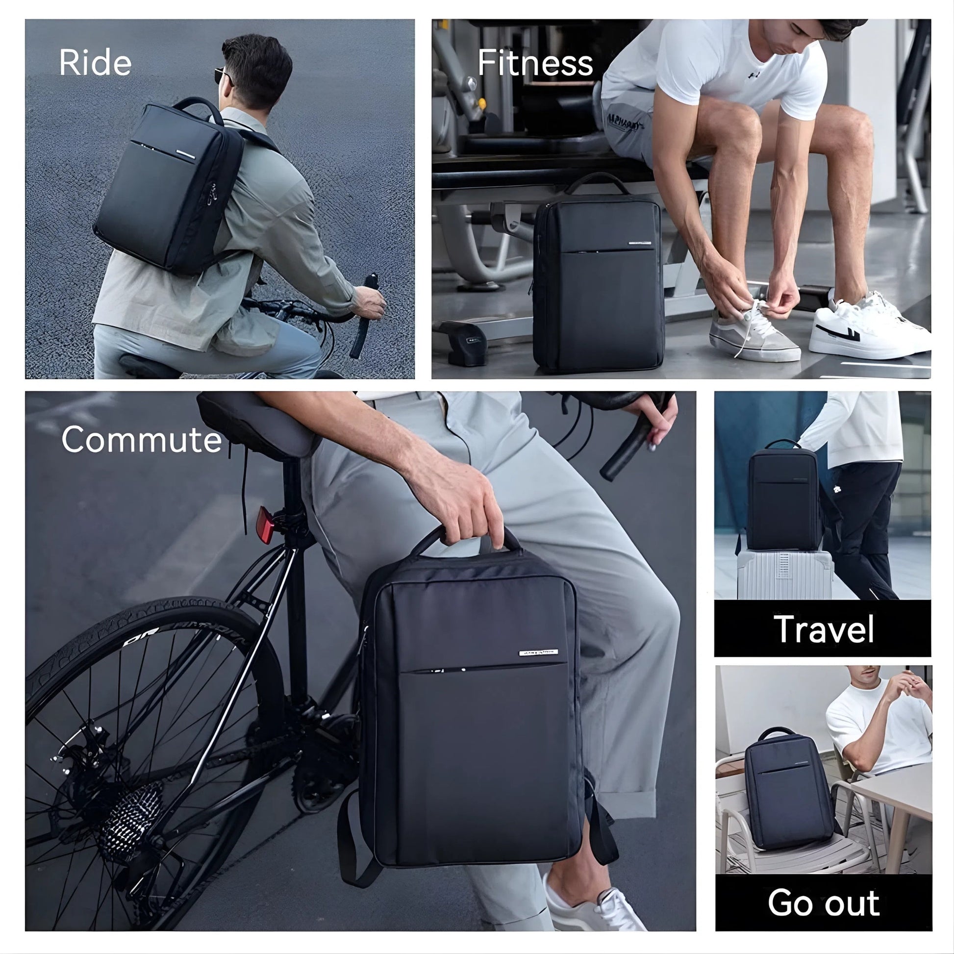 Backper Tropic Modern Oxford Backpack — size reference