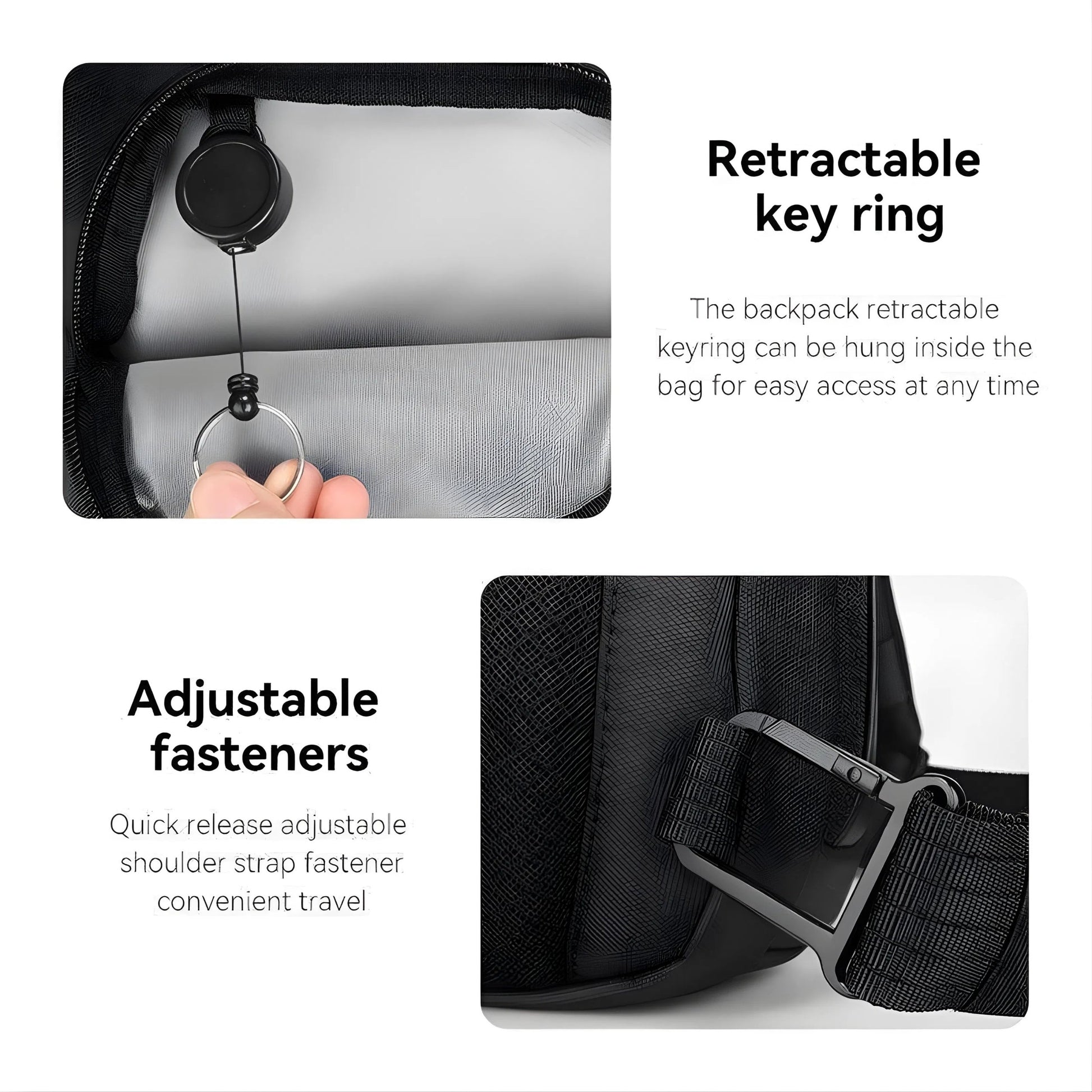 Backper Cassiopeia Waterproof Oxford Chest Bag — open view
