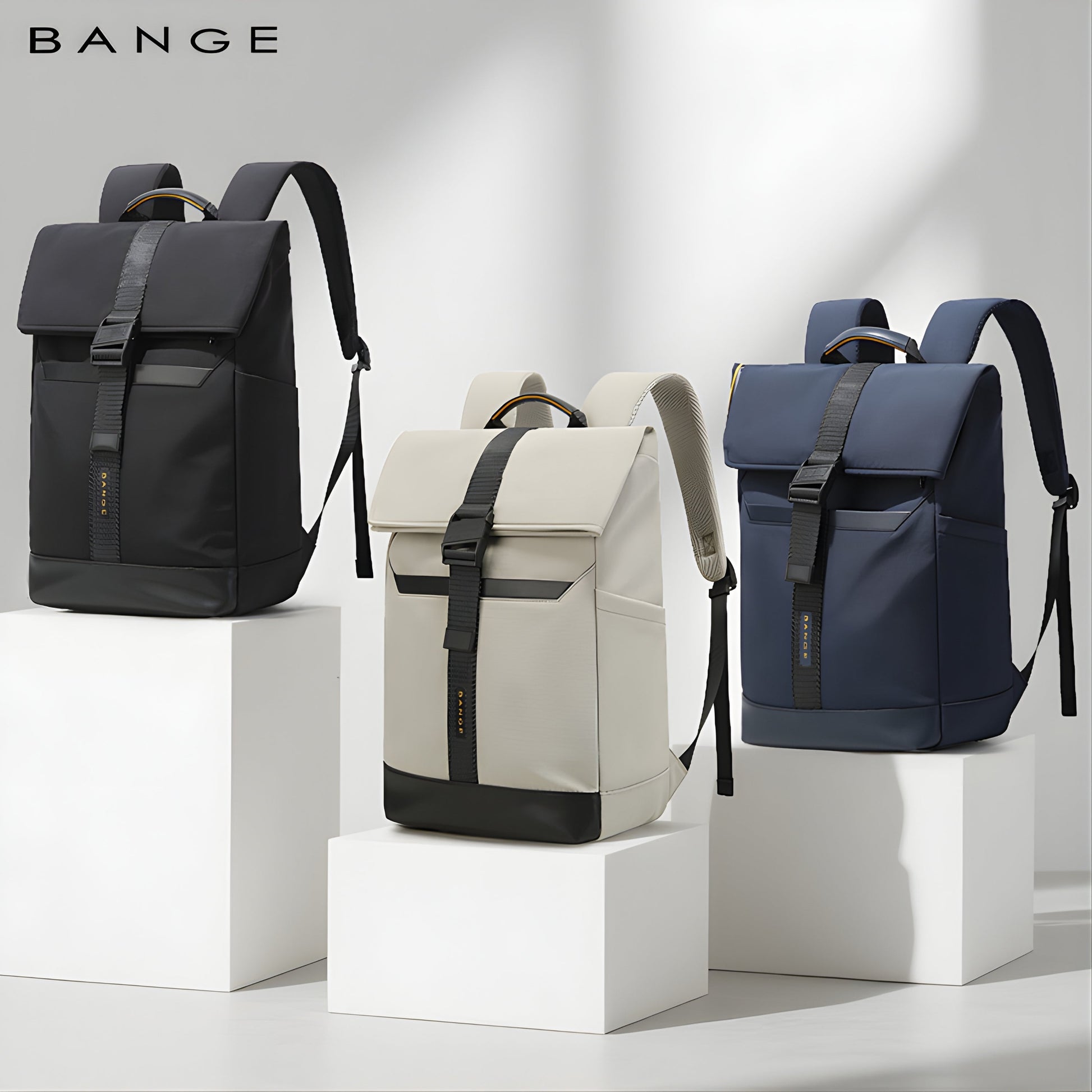 Backper Leo Roll-Top Polyester Backpack — lifestyle shot