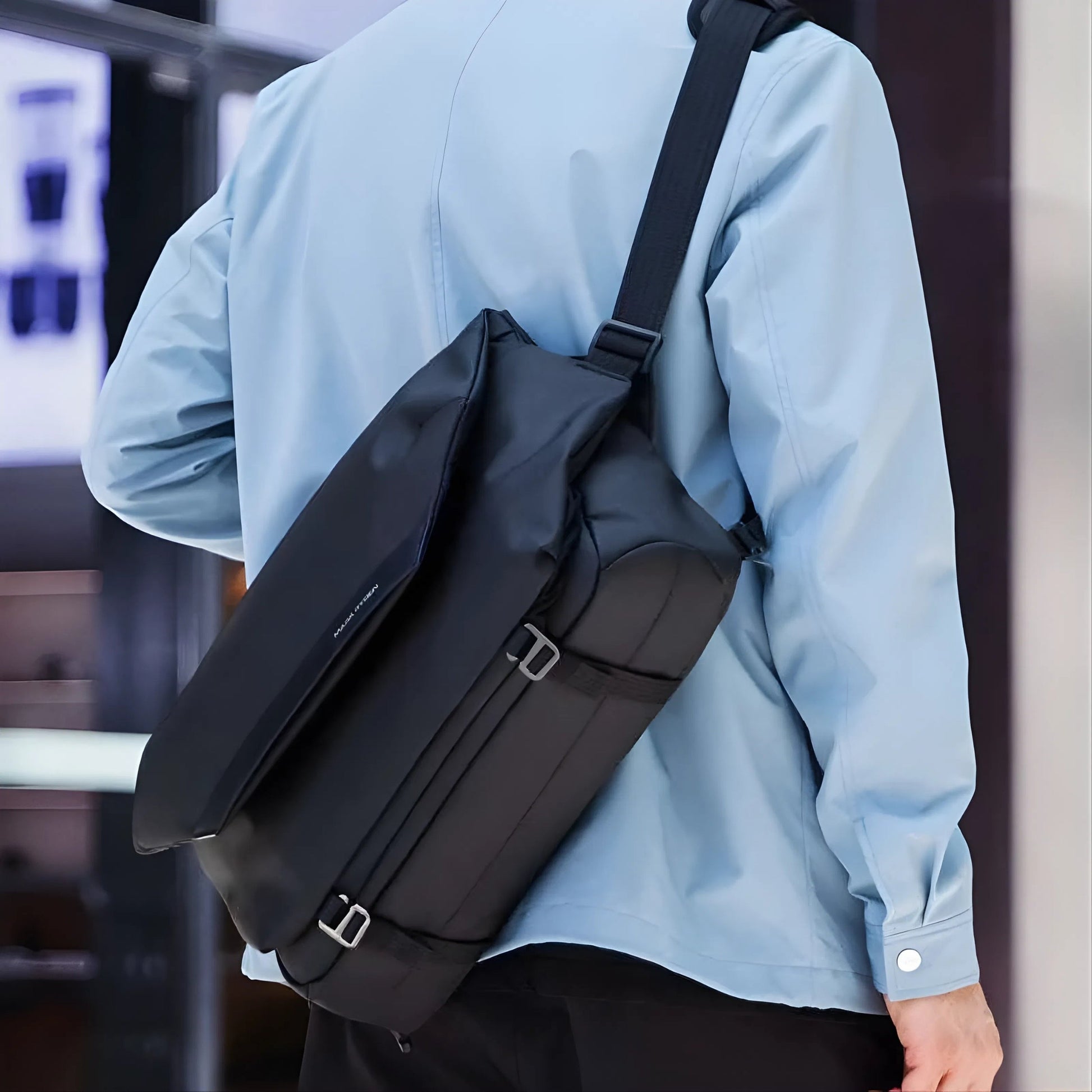 Backper Eridanus Waterproof Oxford Sling Bag — lifestyle shot