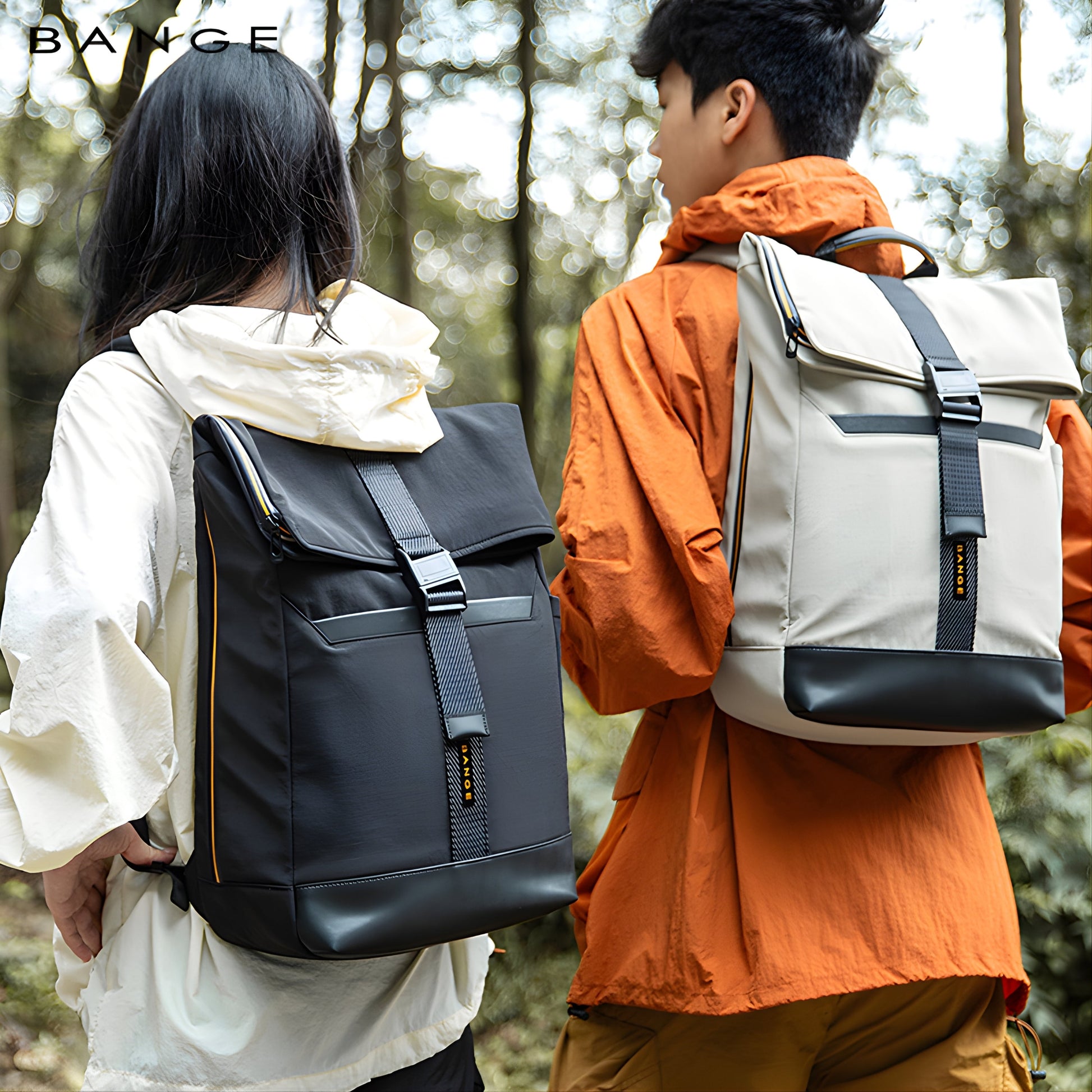 Backper Leo Roll-Top Polyester Backpack — size reference