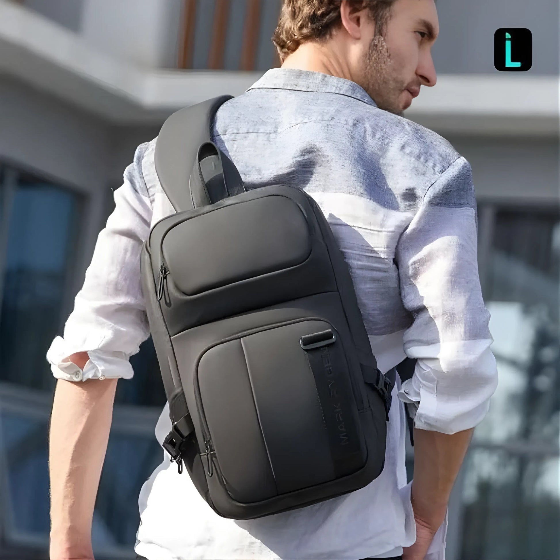 Backper Triton Waterproof Oxford Chest Bag — front view
