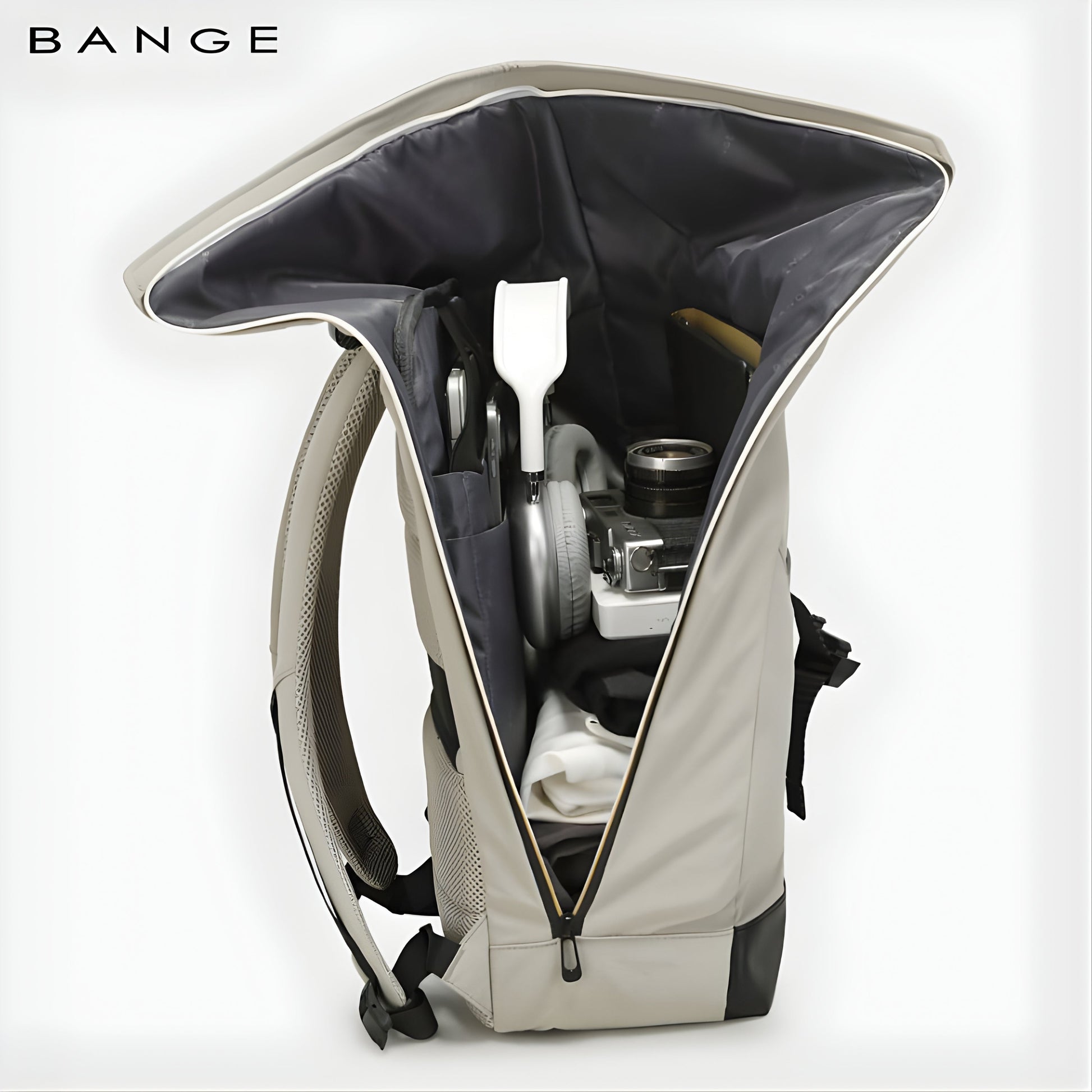 Backper Leo Roll-Top Polyester Backpack — feature detail