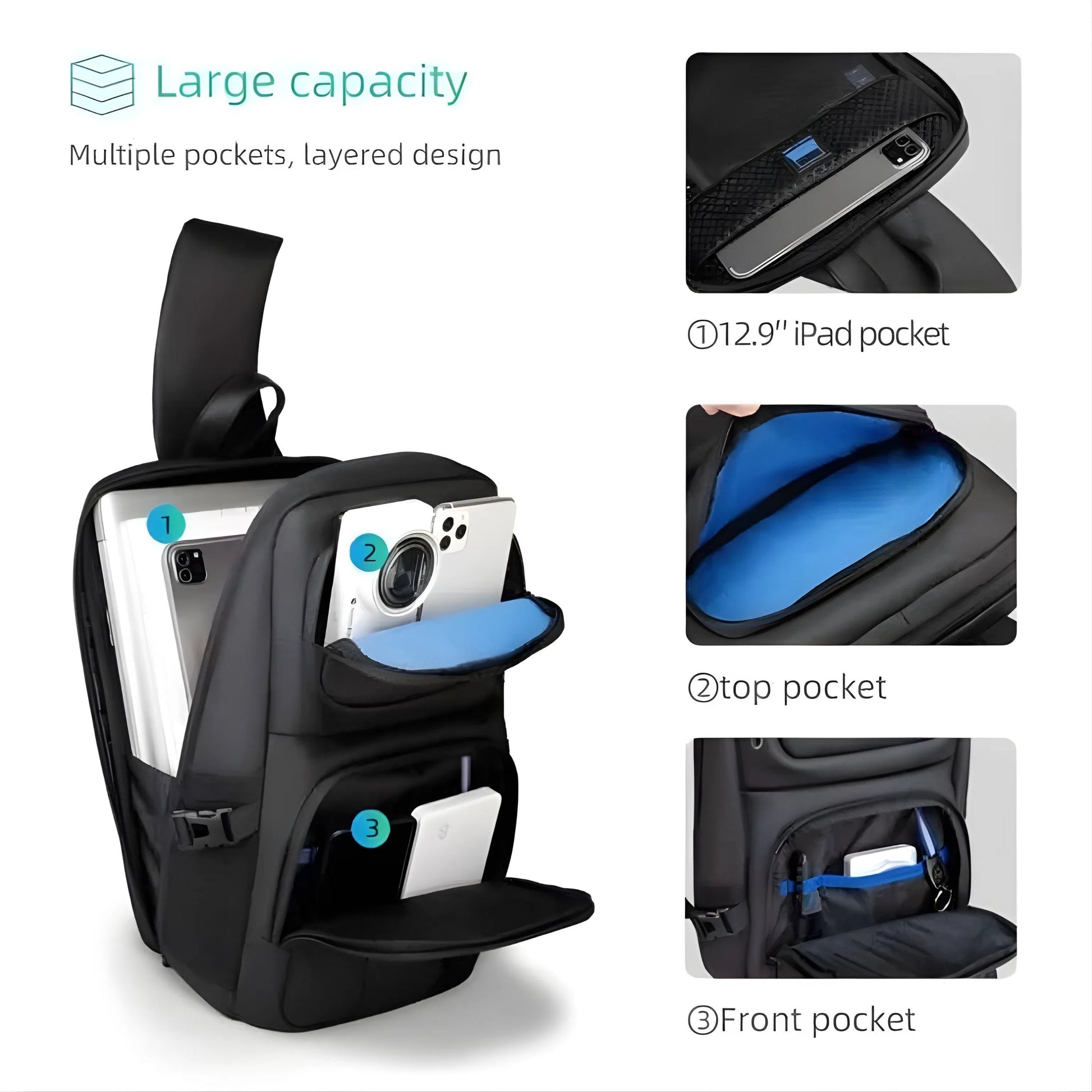 Backper Triton Waterproof Oxford Chest Bag — lifestyle shot