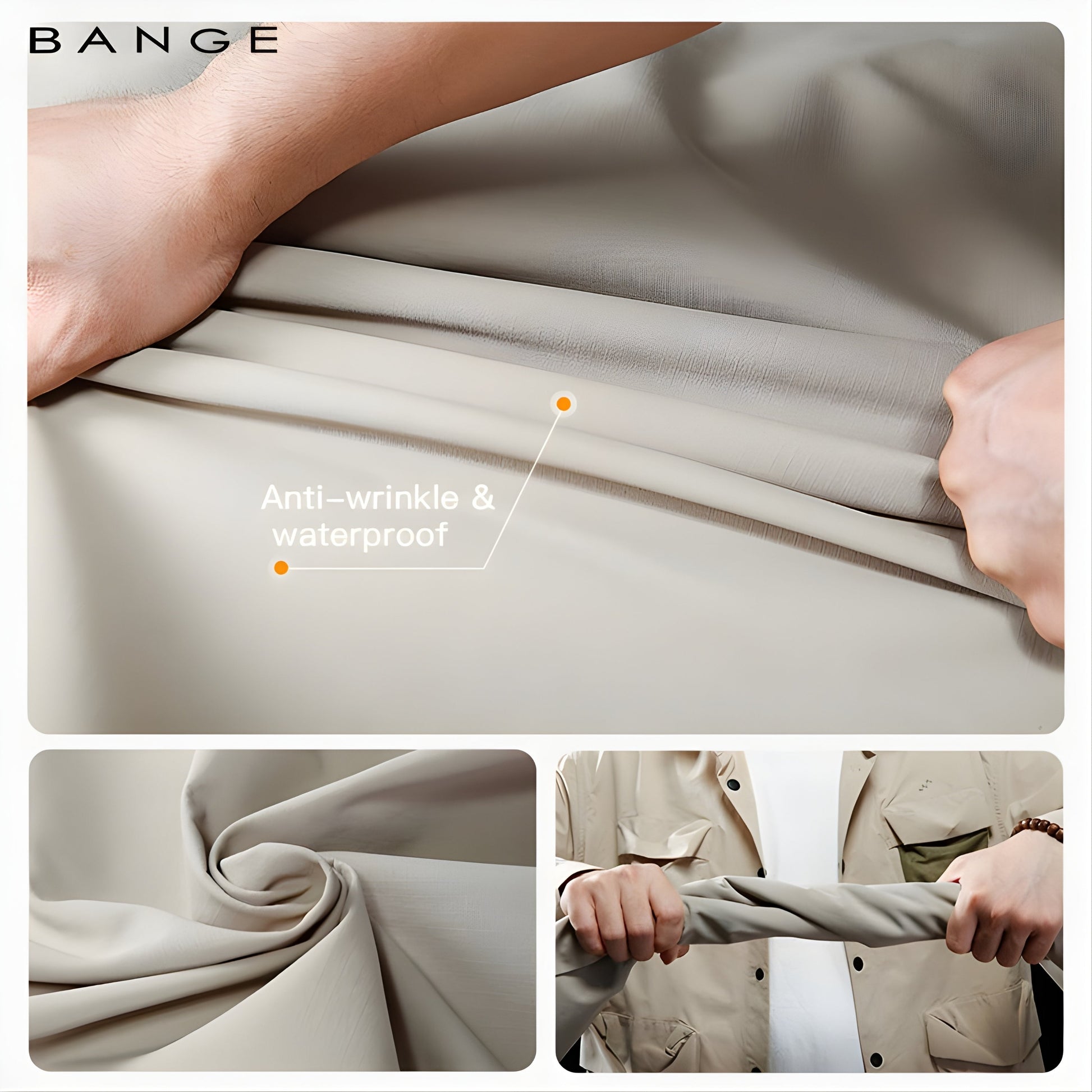 Backper Leo Roll-Top Polyester Backpack — packed view