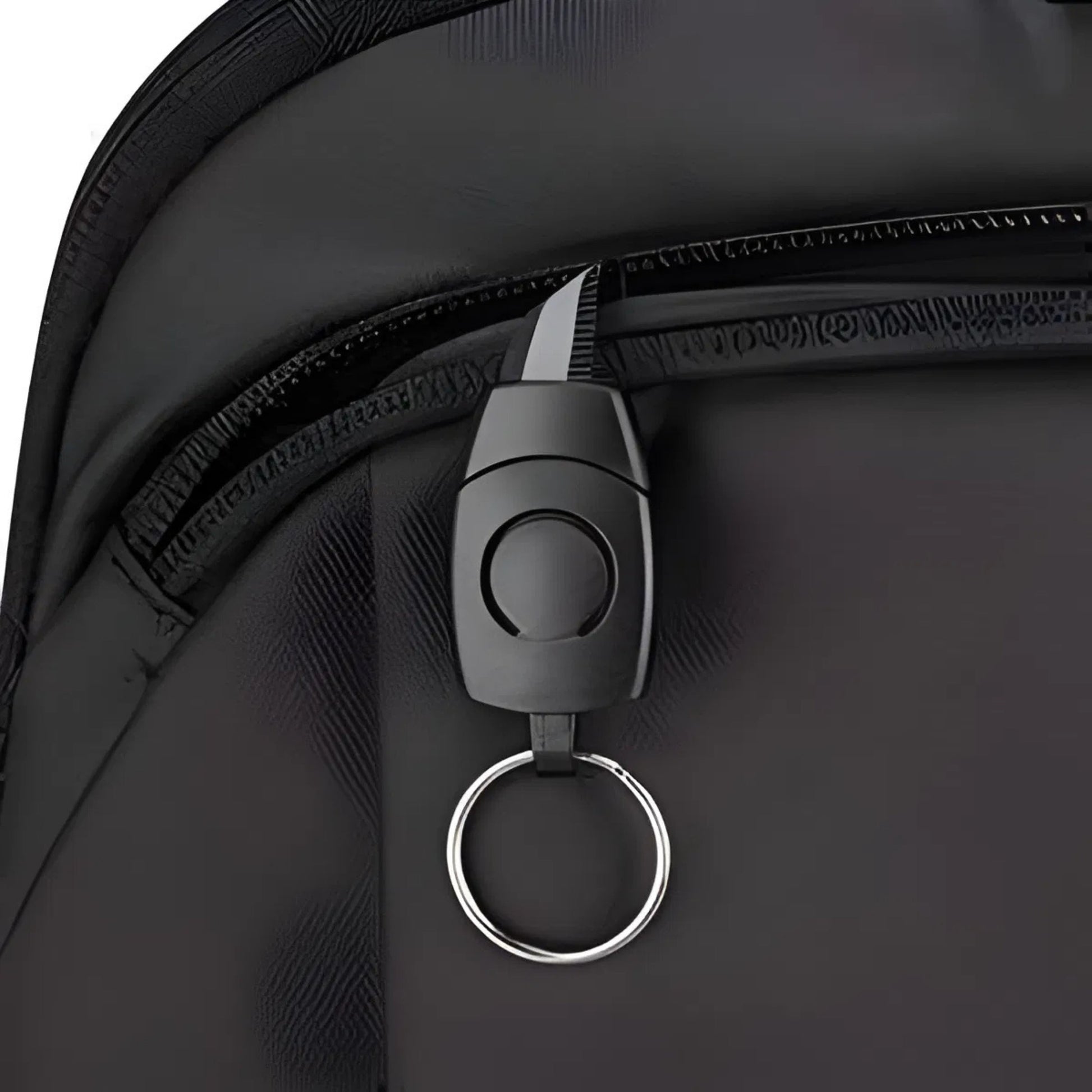 Backper Indus Anti-Theft Oxford Backpack — zipper detail