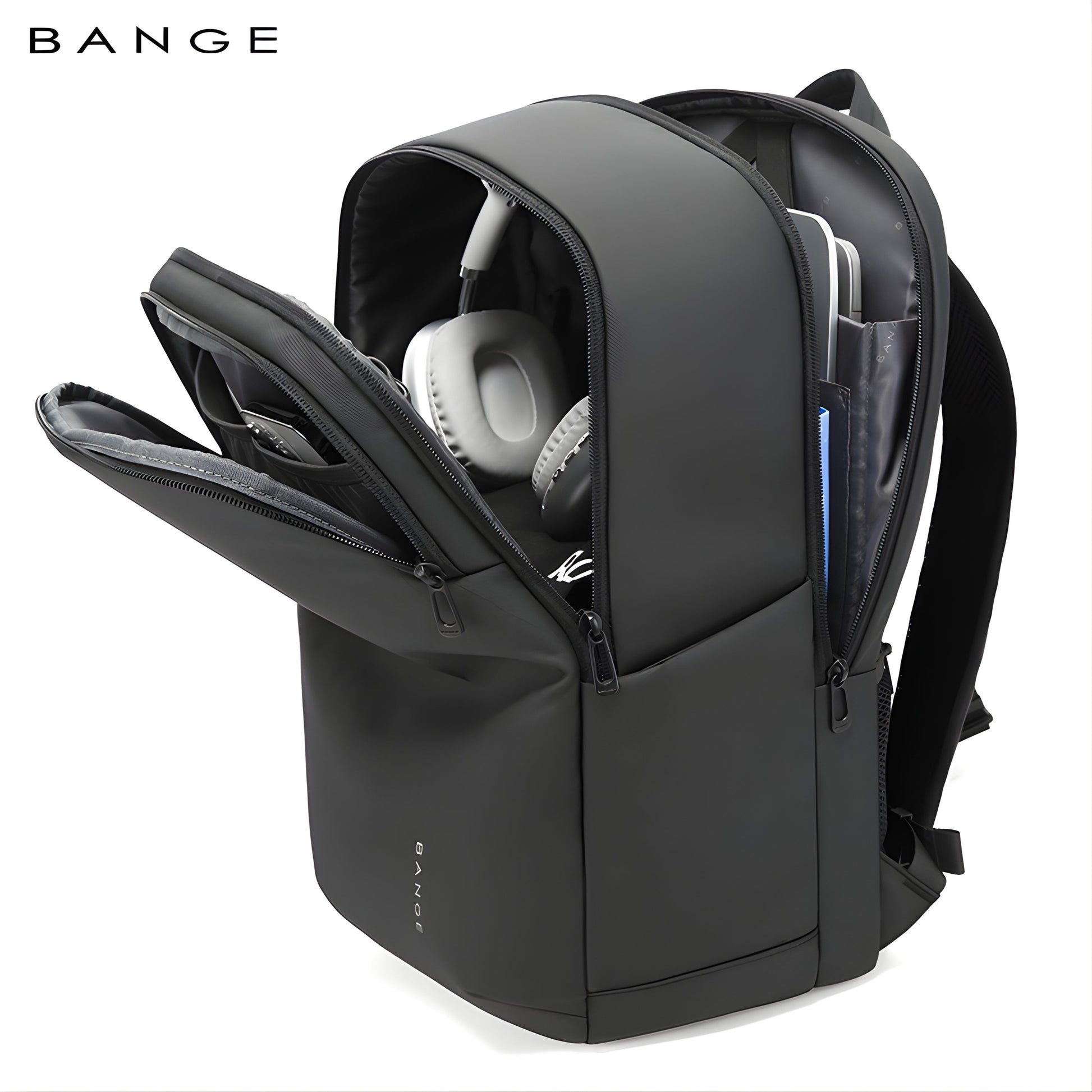 Backper Draco Laptop Polyester Backpack — back panel