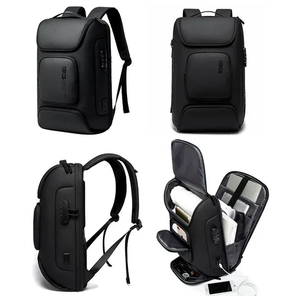 Backper Onyx Anti-Theft Nylon Backpack — feature detail