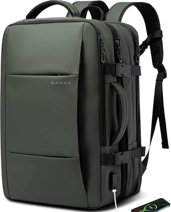 Backper Storm Anti-Theft Polyester Backpack — open view