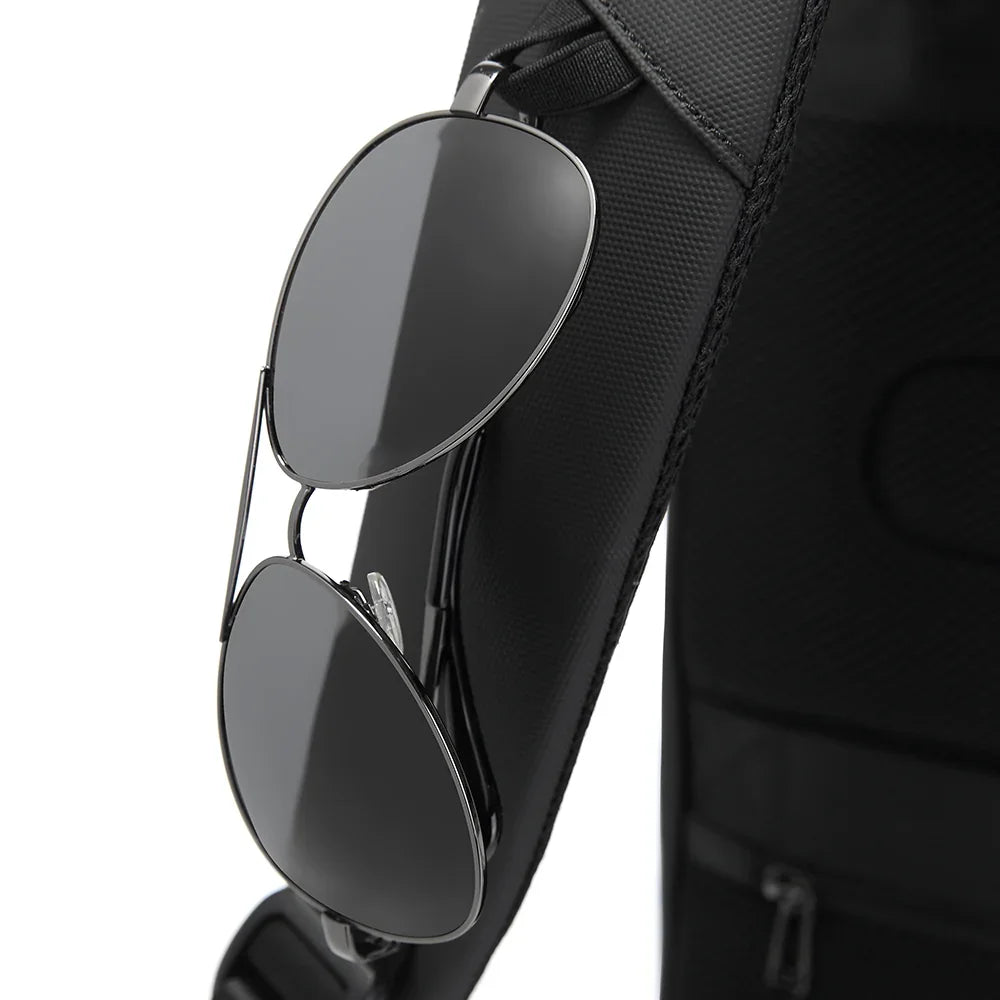 Backper Beacon Modern Polyester Backpack — open view