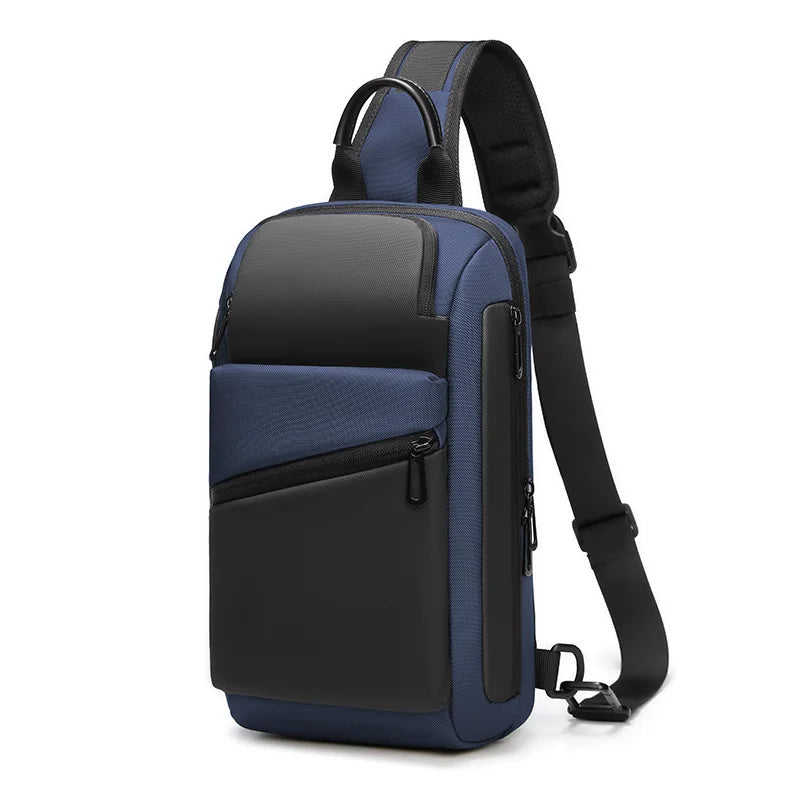 Mingao 1212 Multifunctional Crossbody Sling Chest Bag - Blue