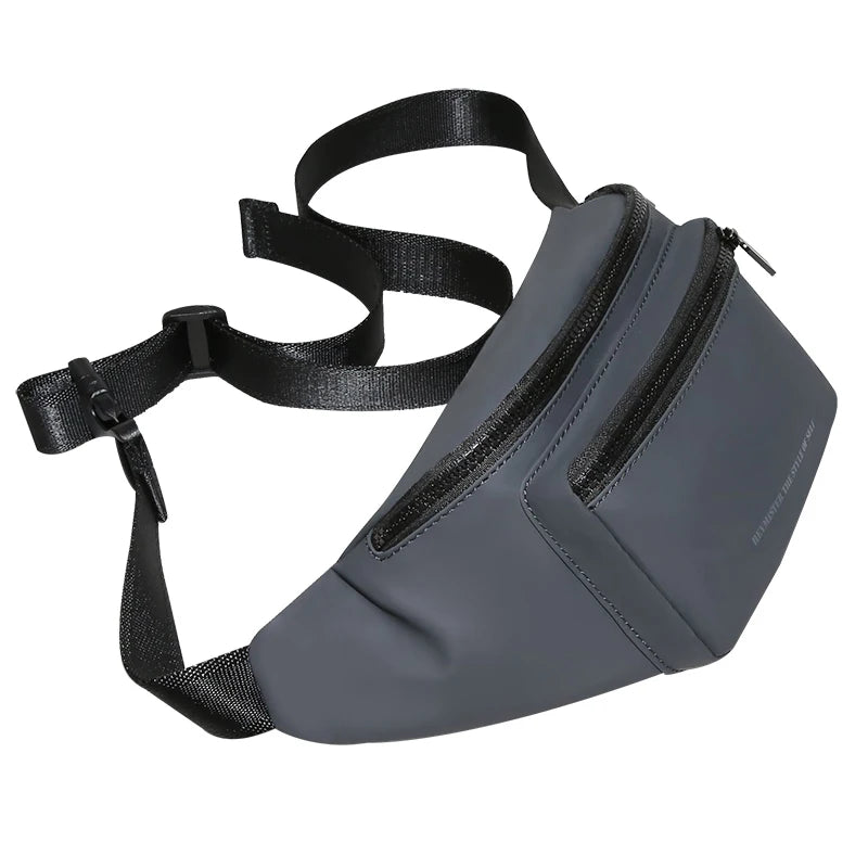 Mingao 1336-2 Waterproof Sports Waist Bag for Men - Grey