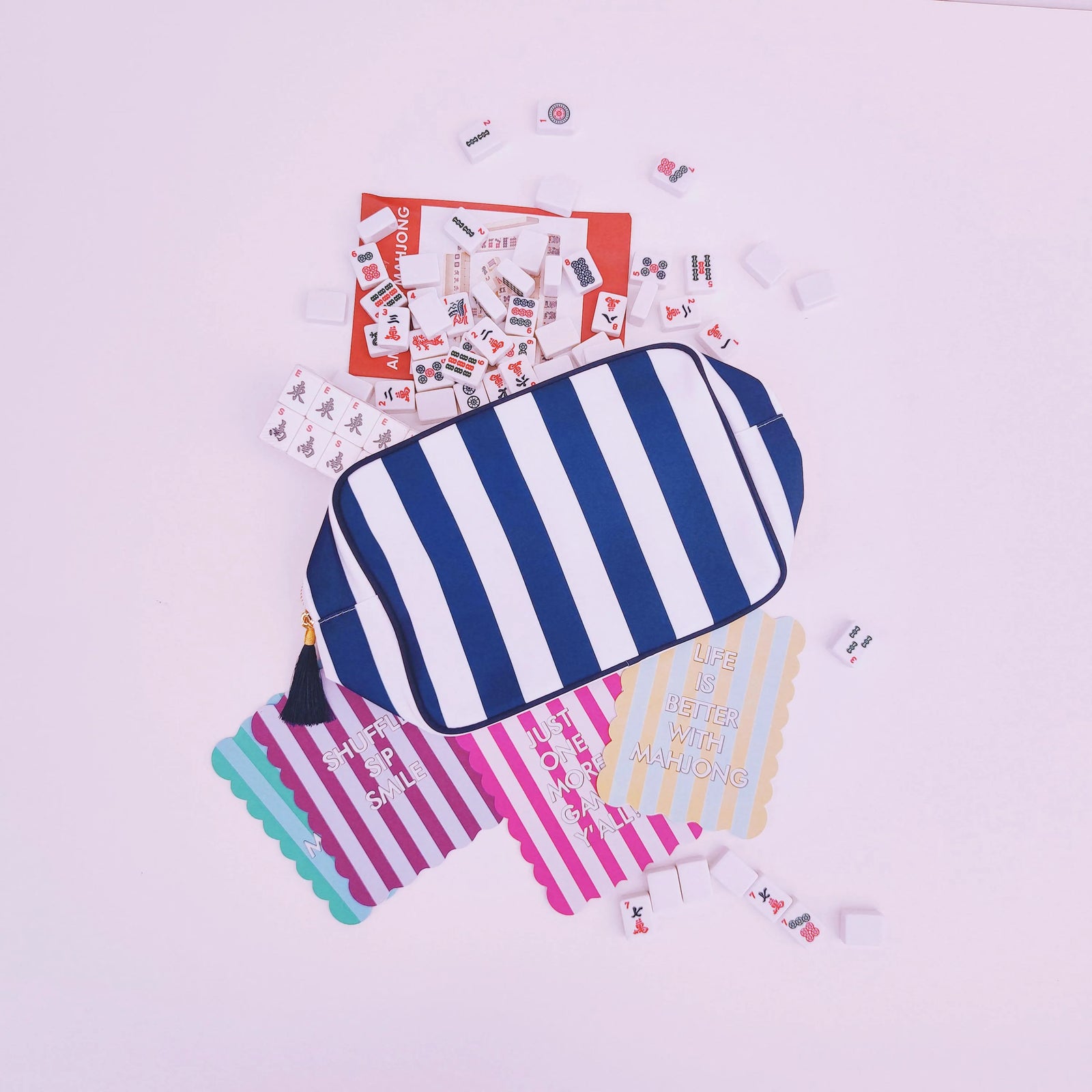 Backper Electra XL Striped Bag — lifestyle