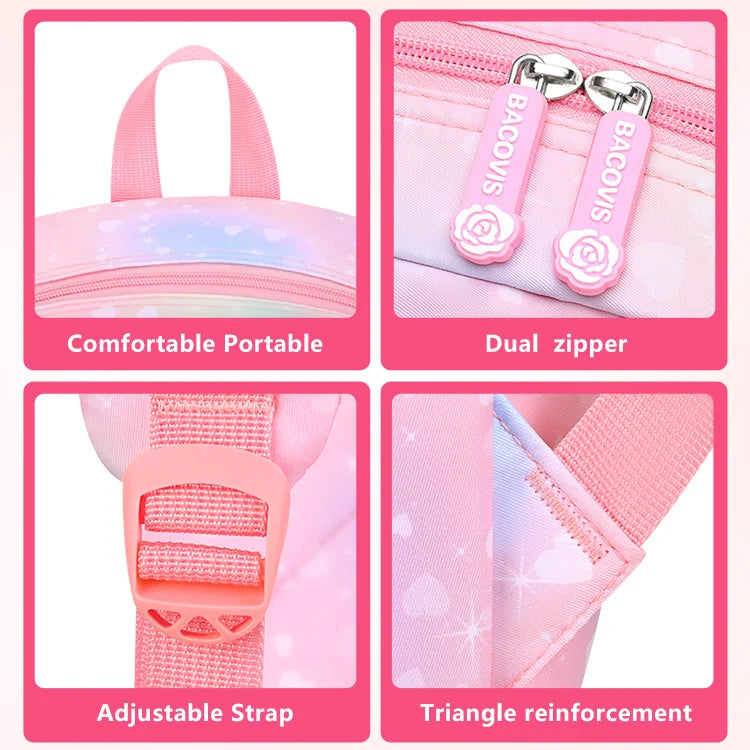 Keman KMBC1016-3 Cartoon Girls Waterproof School Backpack