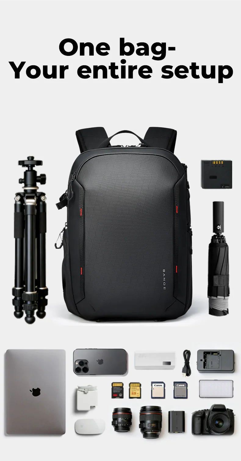 Bange XJ326 Luxury Camera Backpack - Camera Compartment Layout