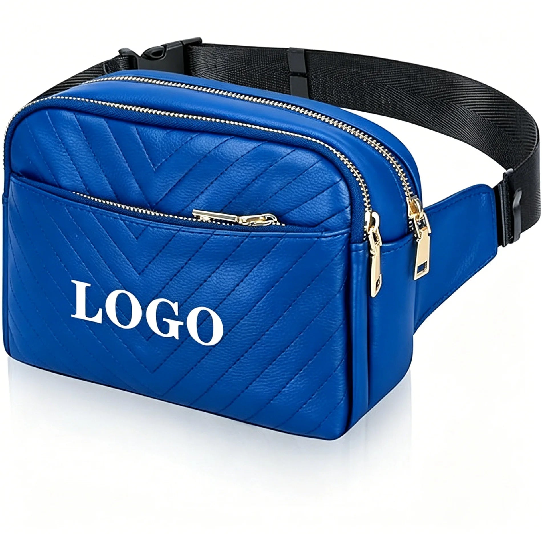 Backper Celaeno PU Leather Waist Bag — Deep Blue