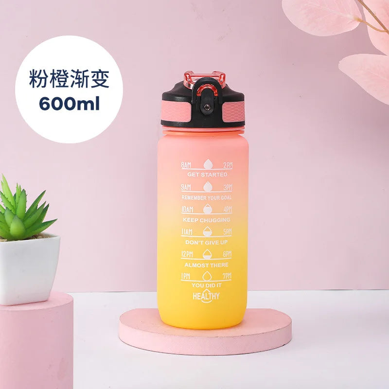 600ml Motivational Sports Water Bottle – BPA-Free – 11