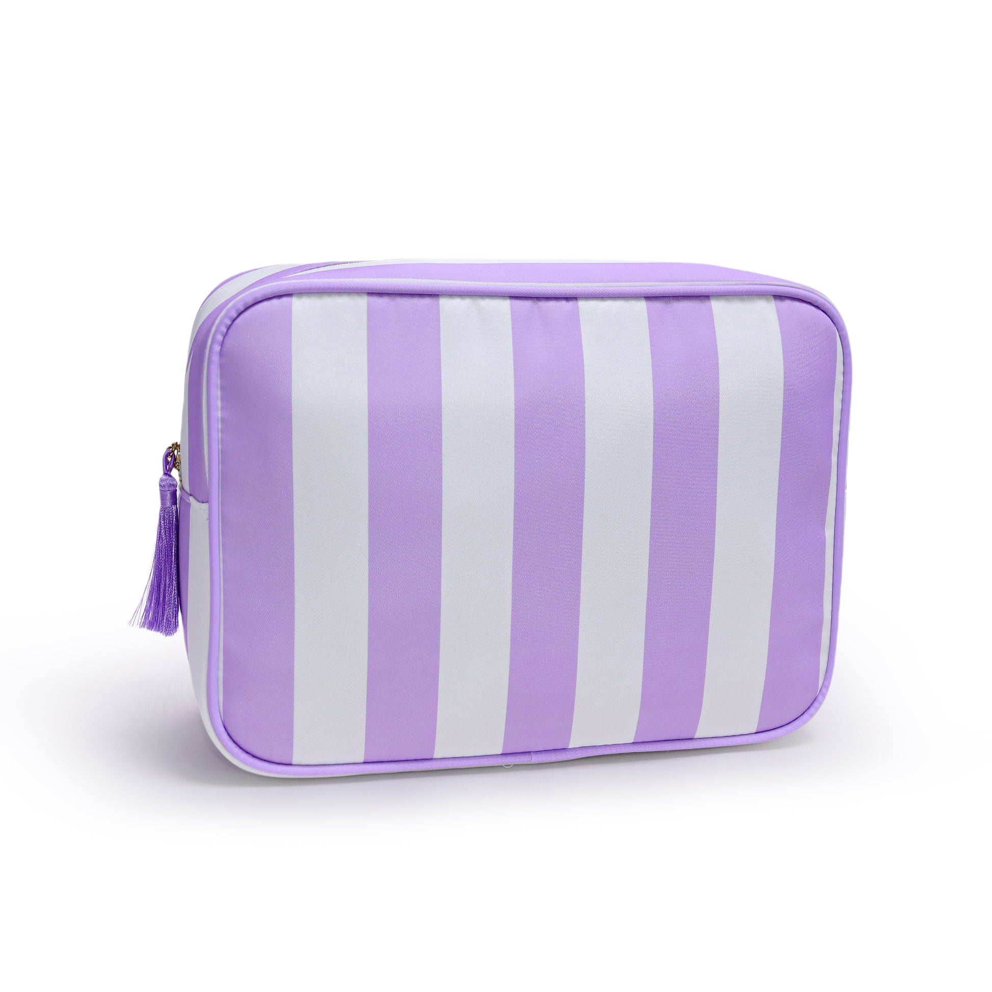 Backper Alcyone XL Striped Mahjong & Cosmetic Pouch — Purple