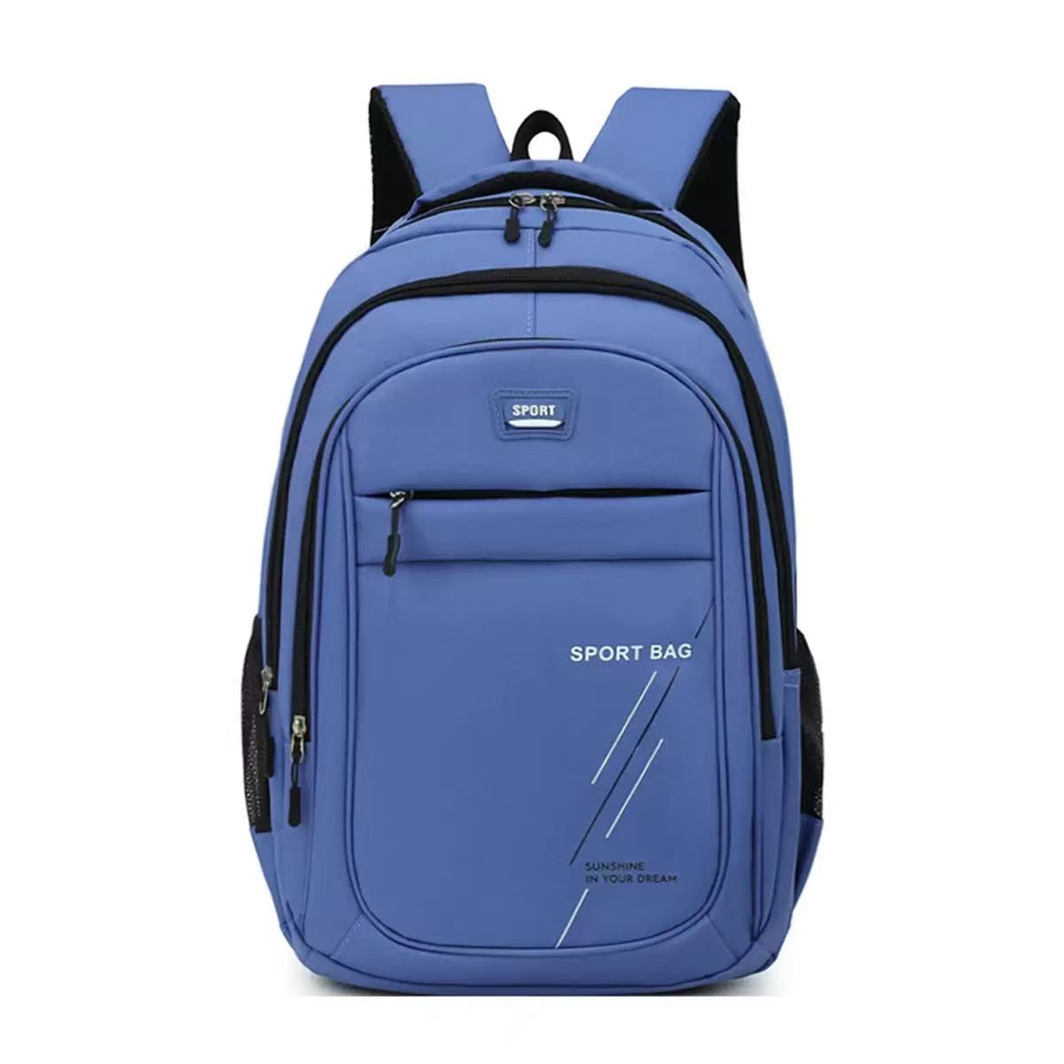 Wholesale College High School Backpack - Light Blue - Puck SJ8492SCH Senjia