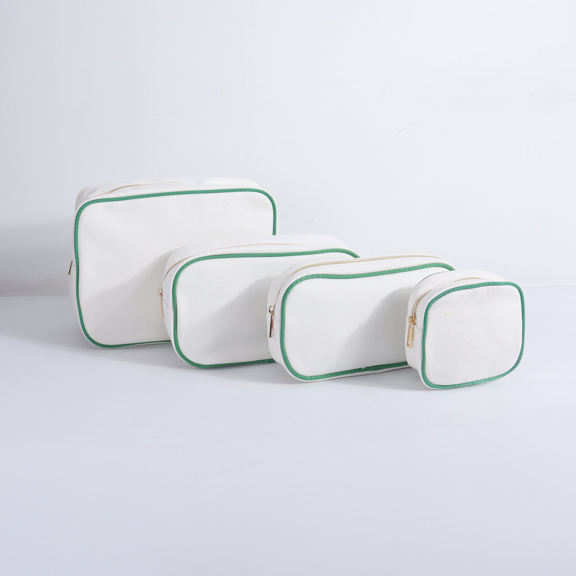 Backper Aquila Blank Canvas Cosmetic Bag — Green