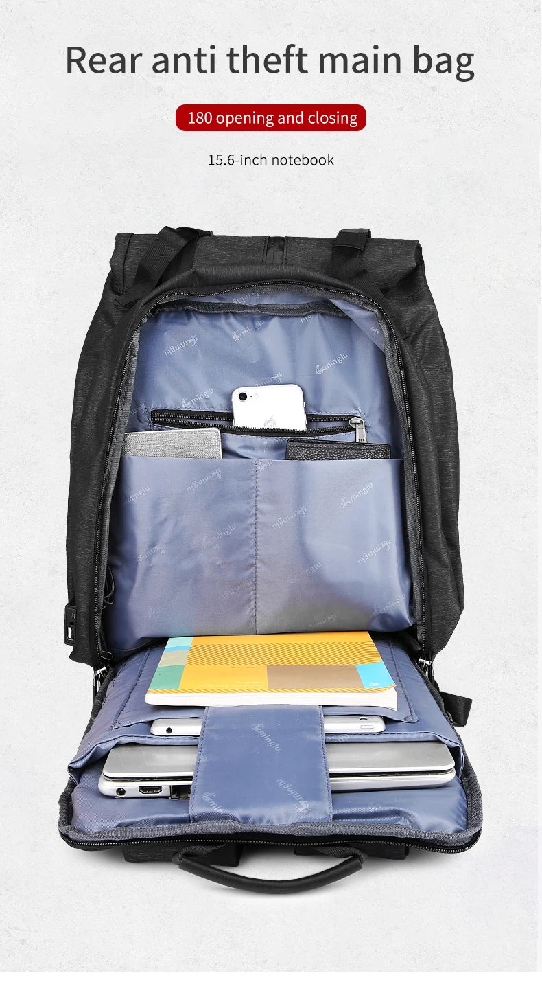 Mingao 1810-L USB Anti-Theft School Laptop Backpack - detail 4