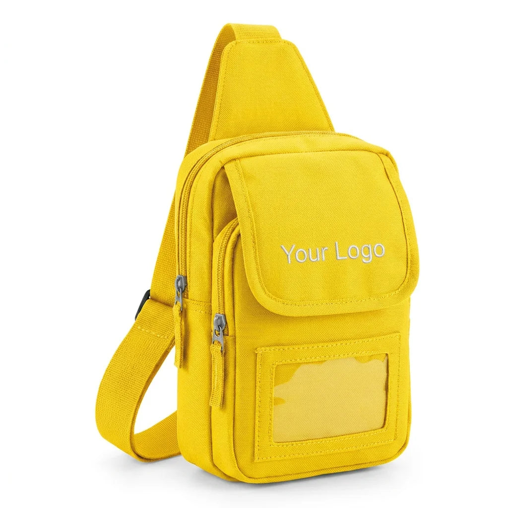 Backper Cepheus Waterproof PSA Slab Window Crossbody Bag — Yellow