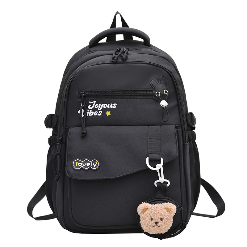 Ultra-Lightweight Breathable College Backpack - Black - Neso SJ832981SCH Senjia