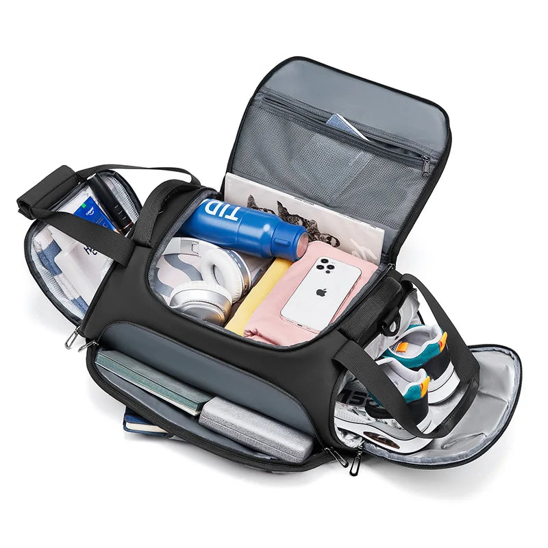 Mingao 1918 Waterproof Sports Gym Duffle Bag with Shoe Compartment