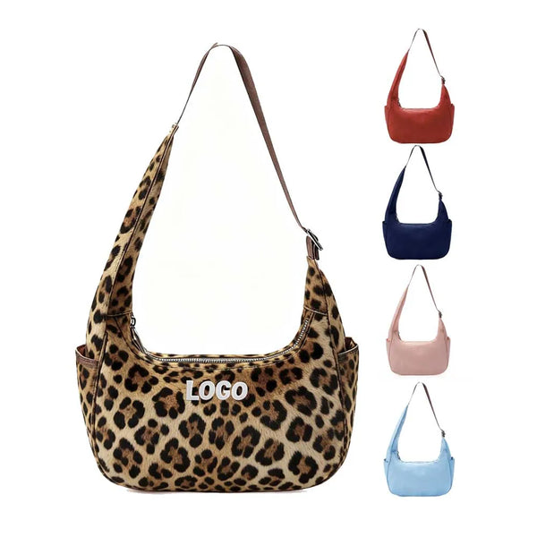 Backper Hercules Leopard Crossbody Tote — front view
