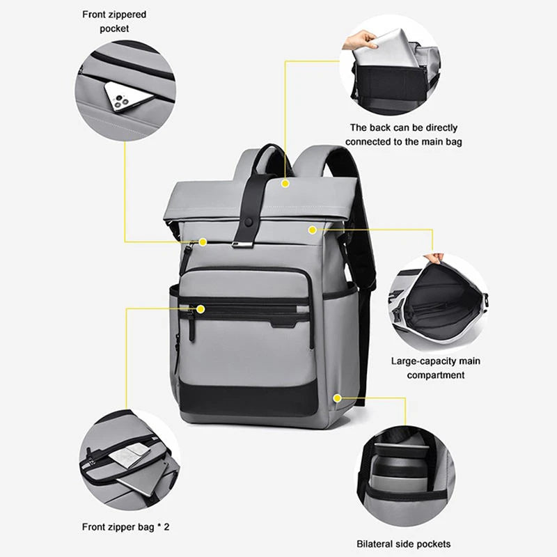Keman YTJY8708 Luxury Business Casual Outdoor Waterproof Laptop Backpack 5