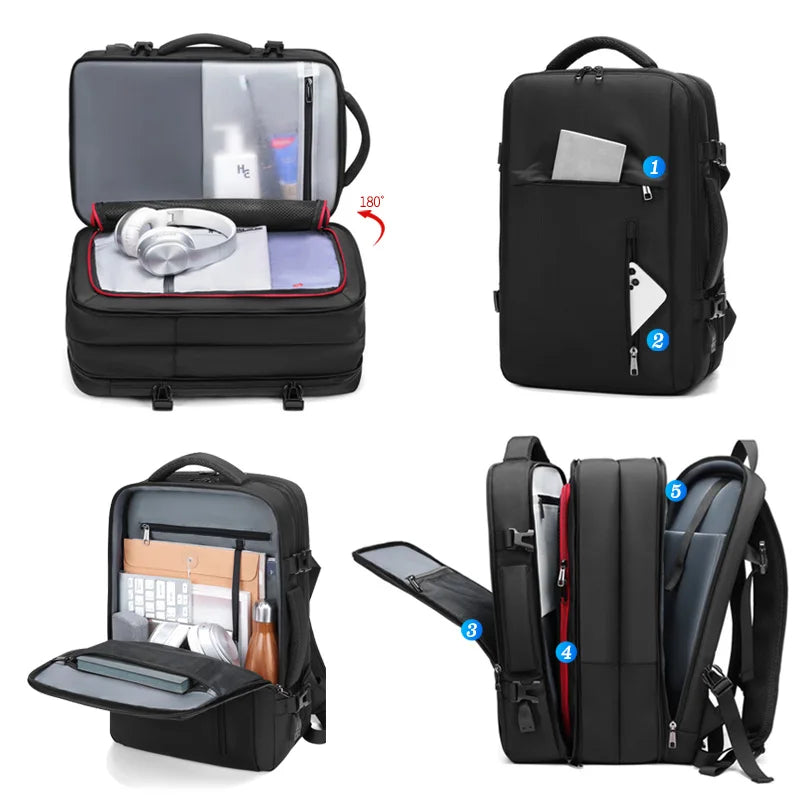 Mingao 1055 Multifunctional Smart USB Travel Laptop Backpack - 5