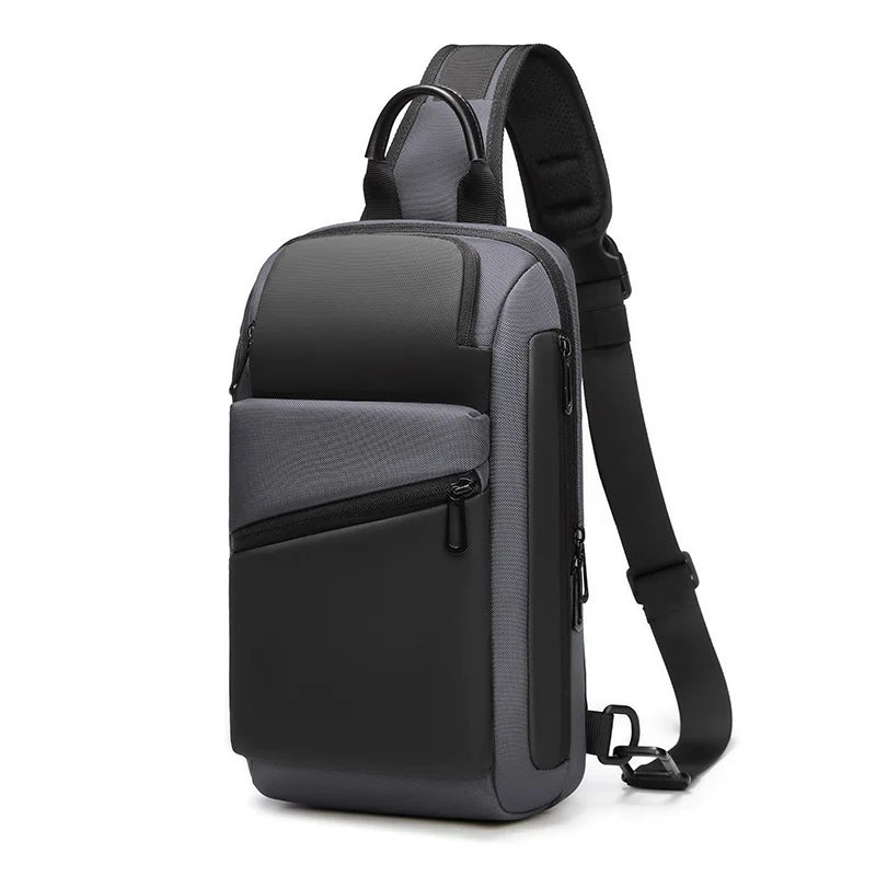 Mingao 1212 Multifunctional Crossbody Sling Chest Bag - Grey