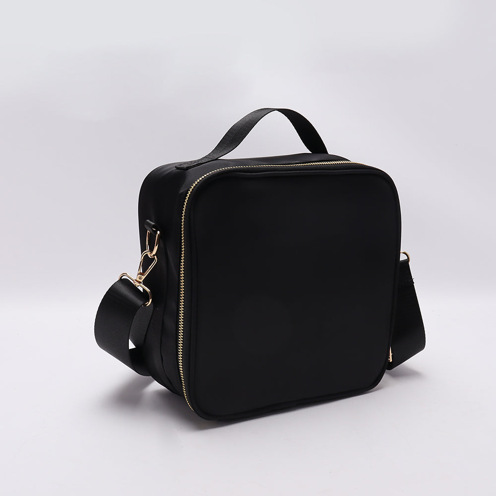 Backper Vela Insulated Crossbody Lunch Cooler Bag — Black