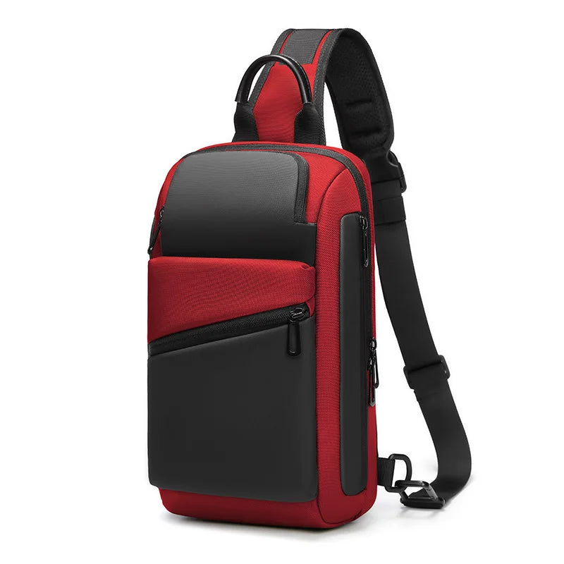 Mingao 1212 Multifunctional Crossbody Sling Chest Bag - Red