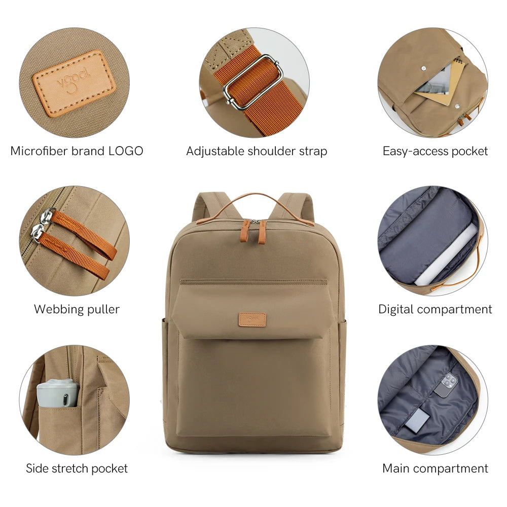 Kingsons women's waterproof school backpack — lifestyle shot