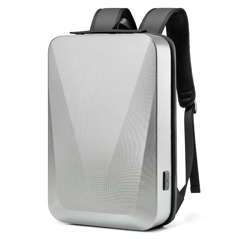Mingao 1059 Korean Anti-Theft USB Laptop Backpack - White