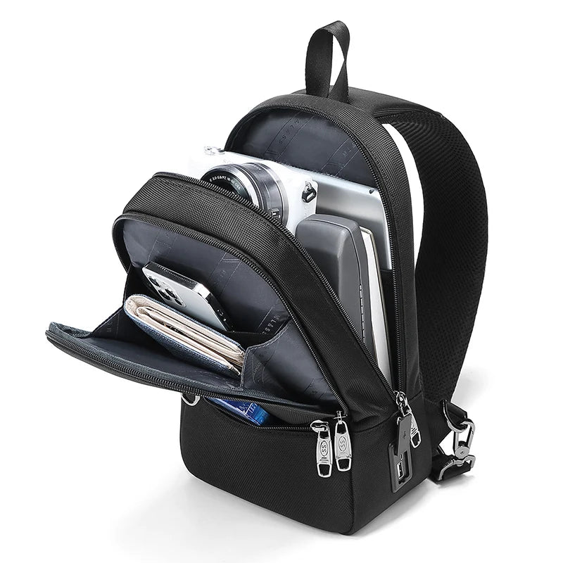 Mingao 1048 USB Waterproof Crossbody Sling Bag