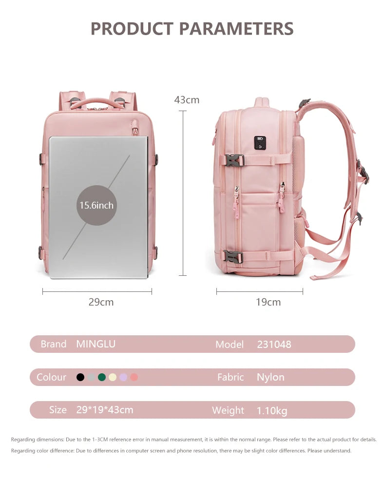Mingao 231048 Fashion Travel Laptop Backpack with Shoe Compartment - detail 5