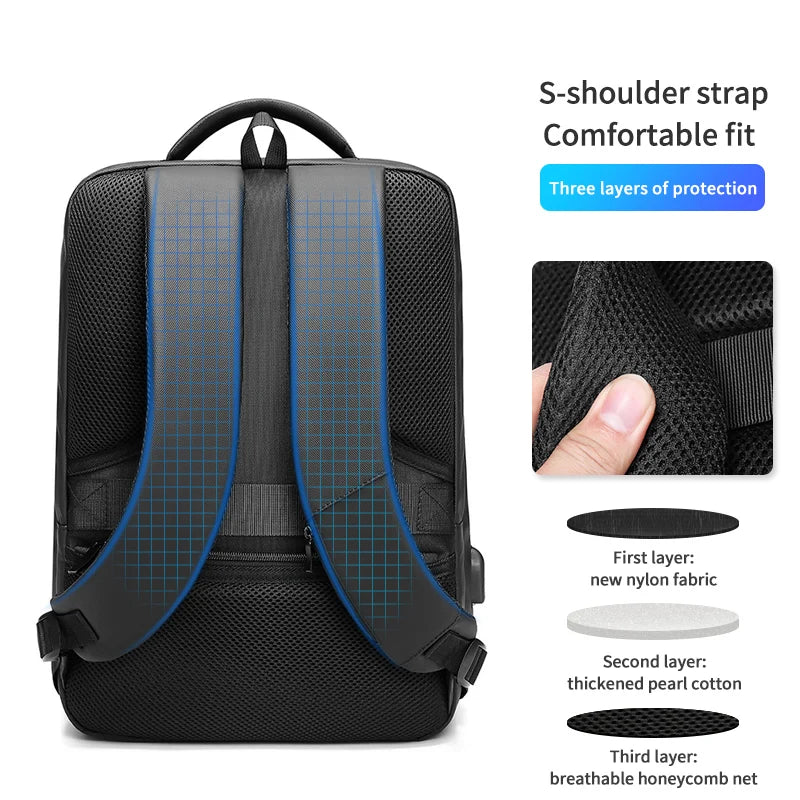 Mingao 1822 Anti-Theft USB Outdoor School Laptop Backpack